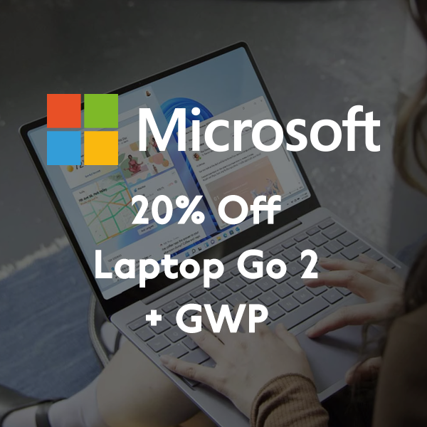 Microsoft 20% Off Laptop Go 2 + GWP
