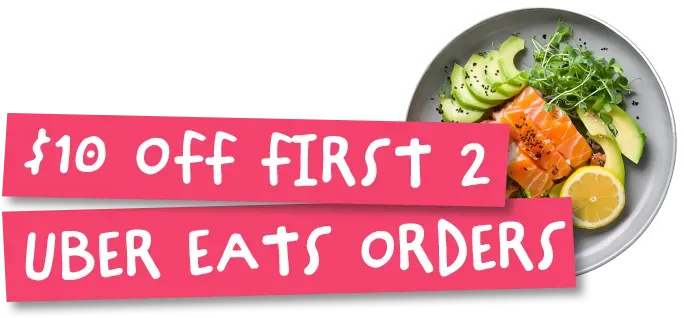 Uber Eats: $10 off first 2 Uber Eats orders