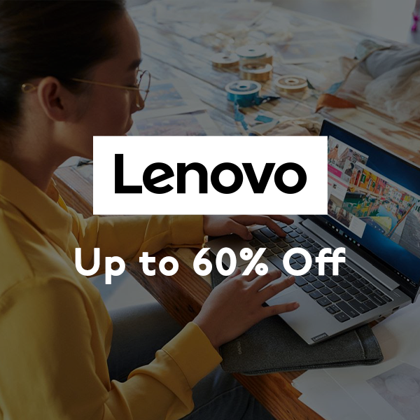 Lenovo Up to 60% Off