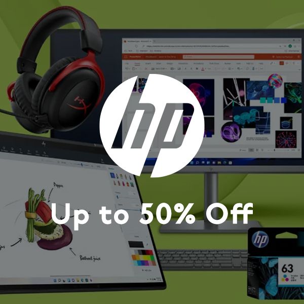 HP. Up to 50% Off