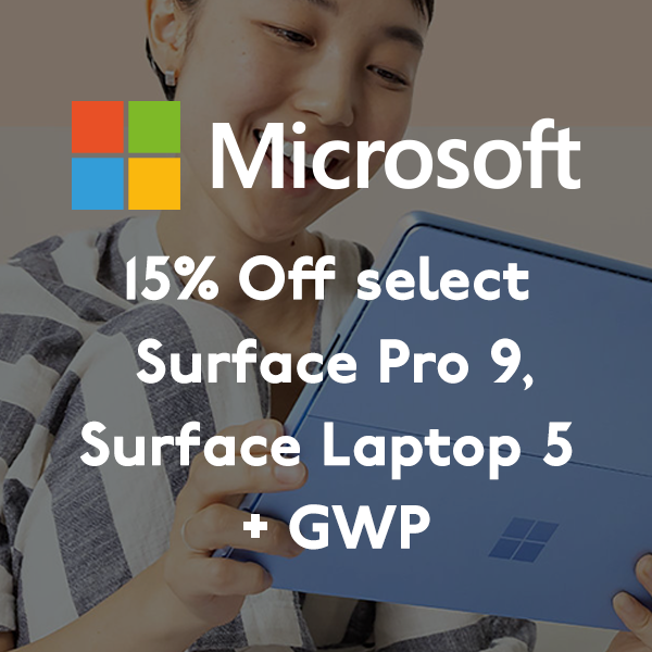 Microsoft 15% Off select Surface Pro 9, Surface Laptop 5 + GWP
