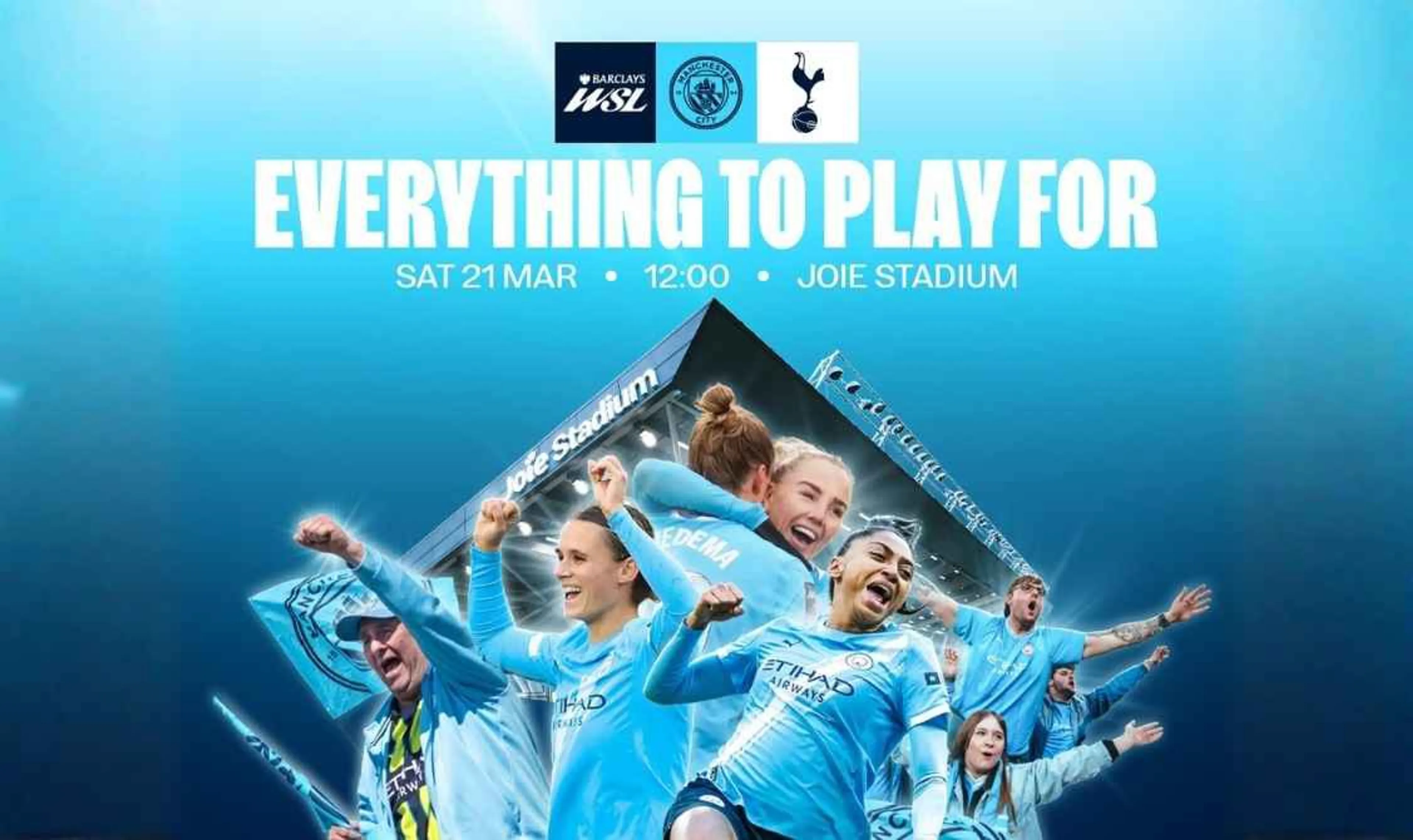 Manchester City Women v Spurs £5 Tickets