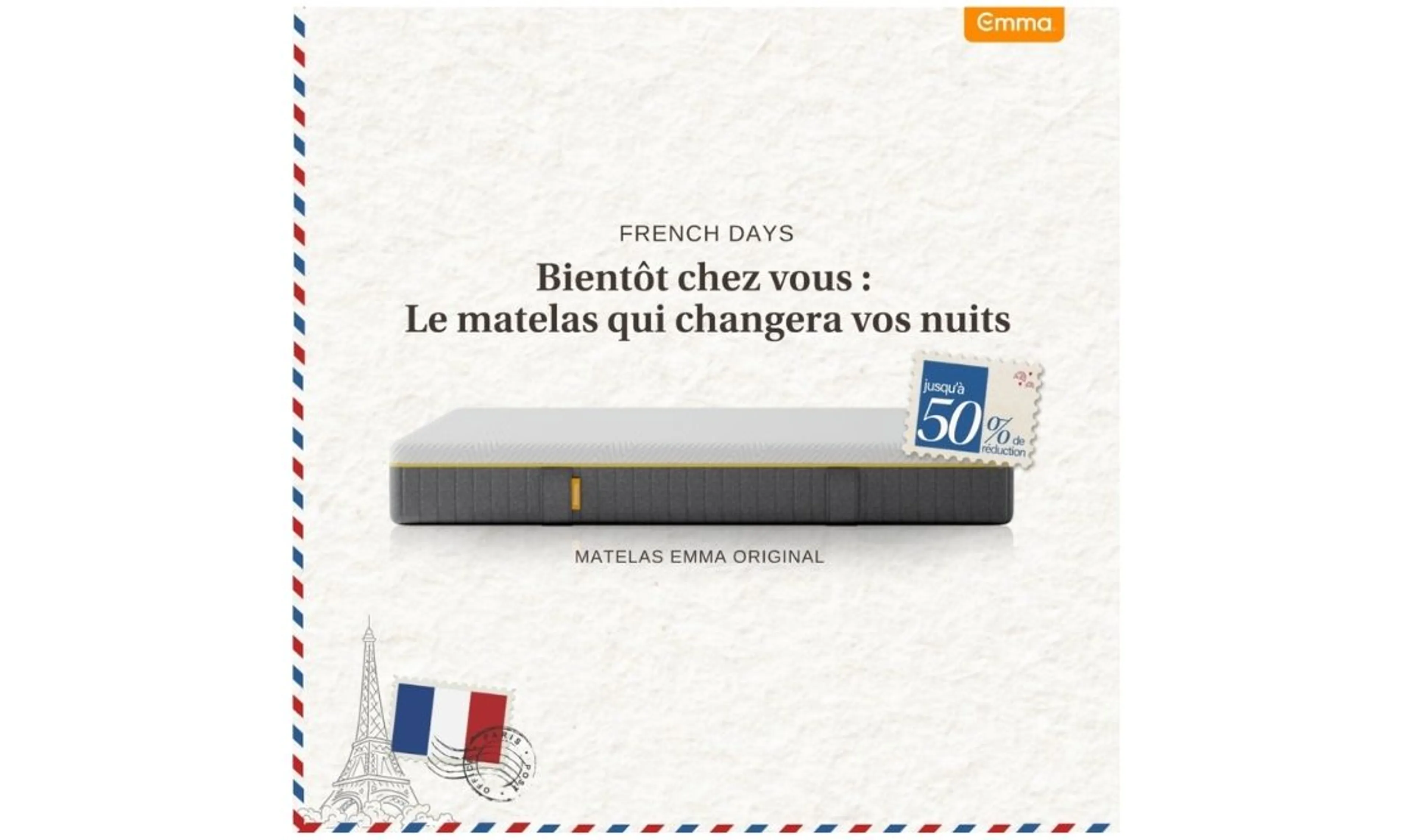 French Days: Jusqu'à -50 % + 10 % supplémentaires sur tout le site Emma