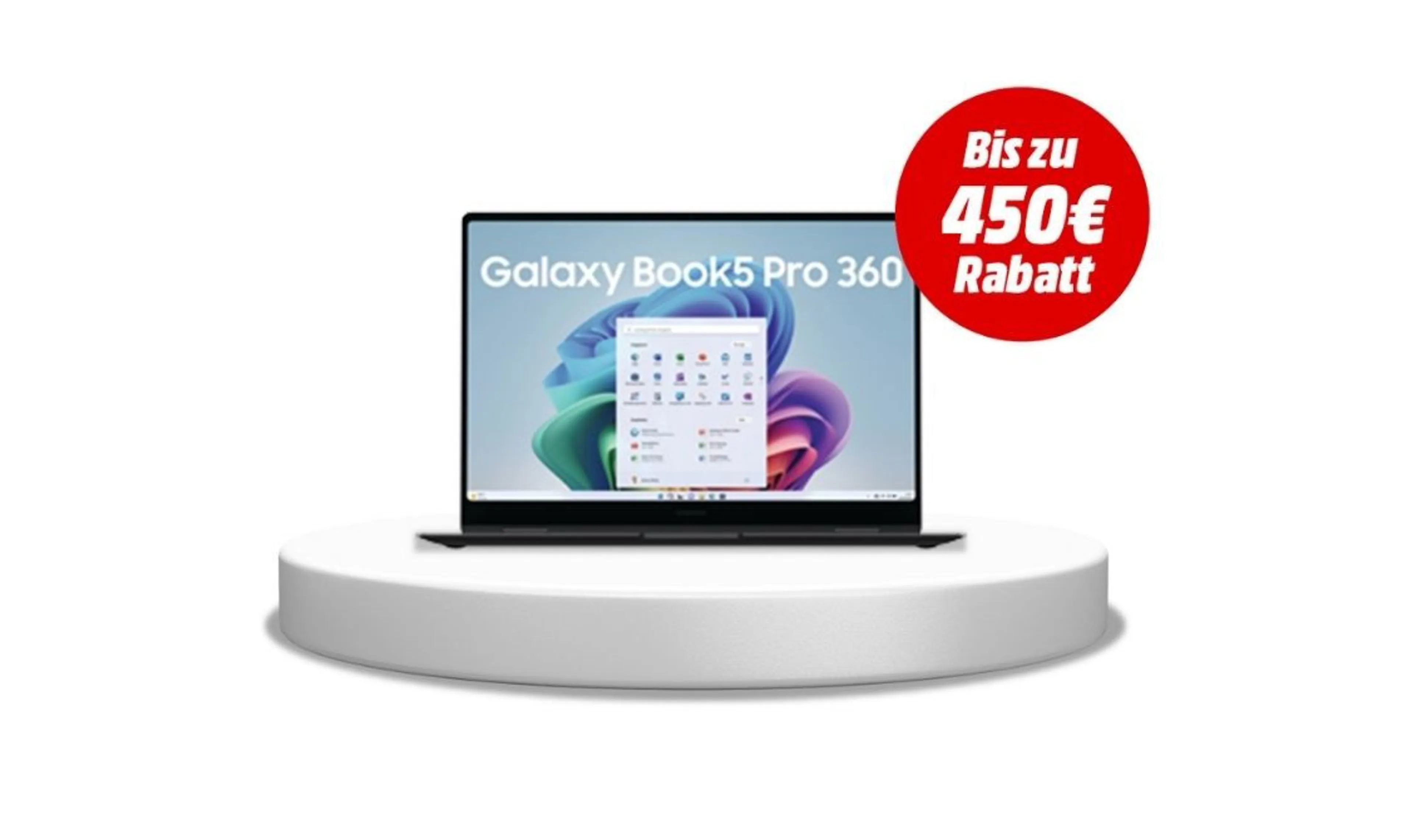 Spare 450€ beim Kauf des Samsung Galaxy Book5 Pro 360