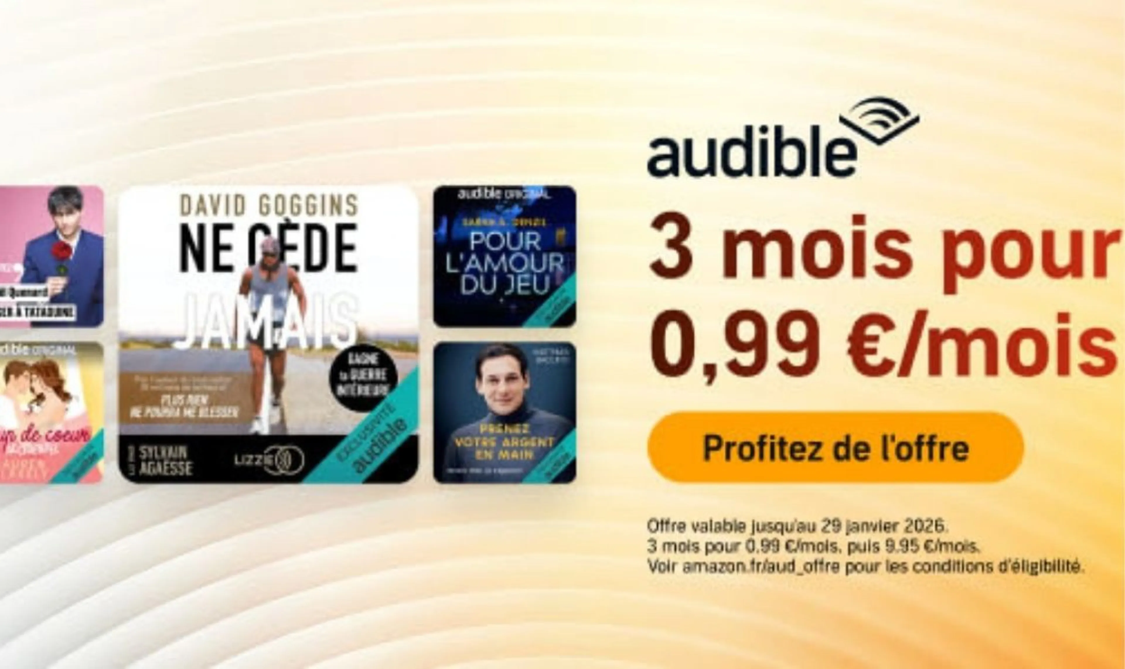 0,99 £/mois pendant les 3 premiers mois