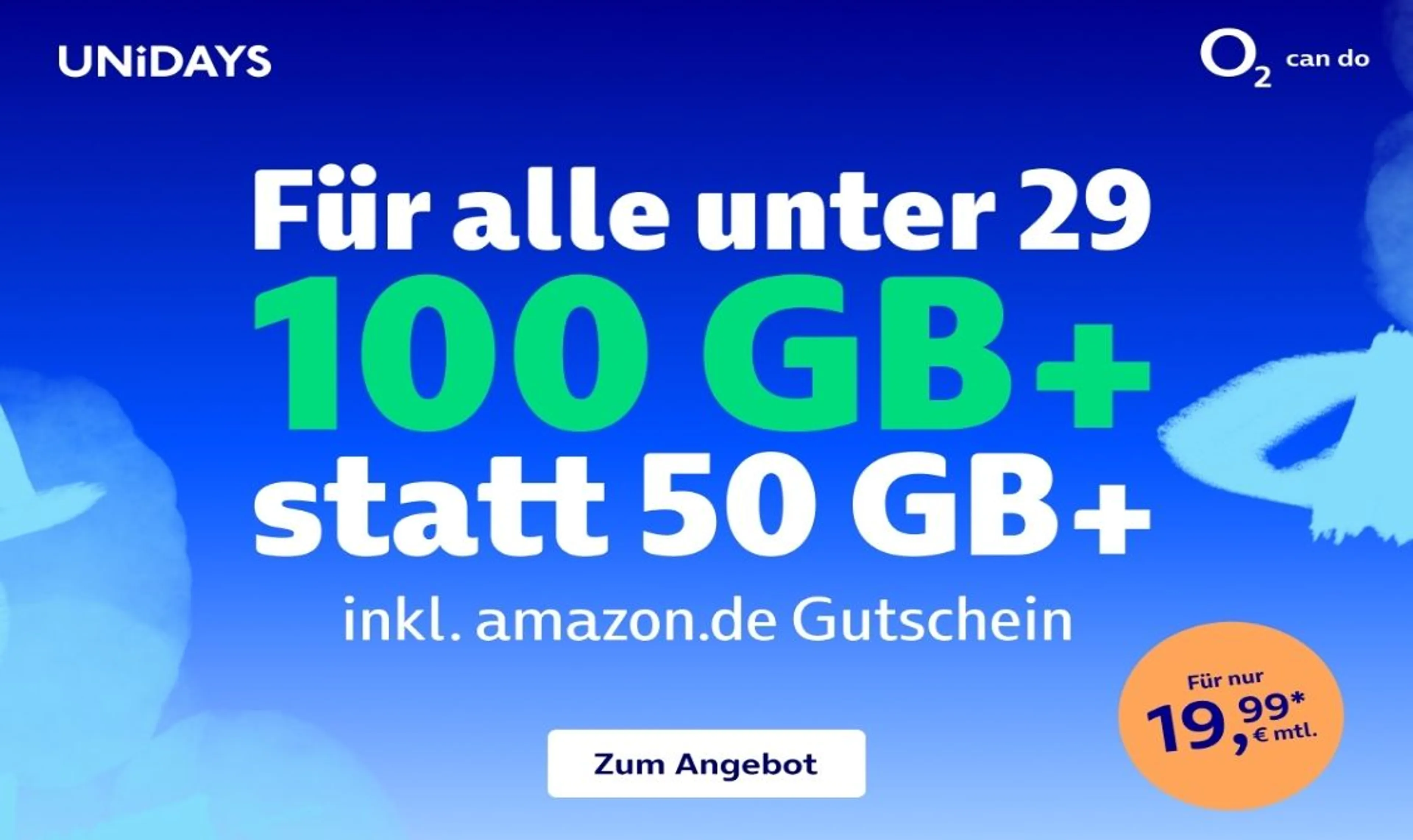 o2 Mobile mit doppeltem Datenvolumen + 40€ Gutschein