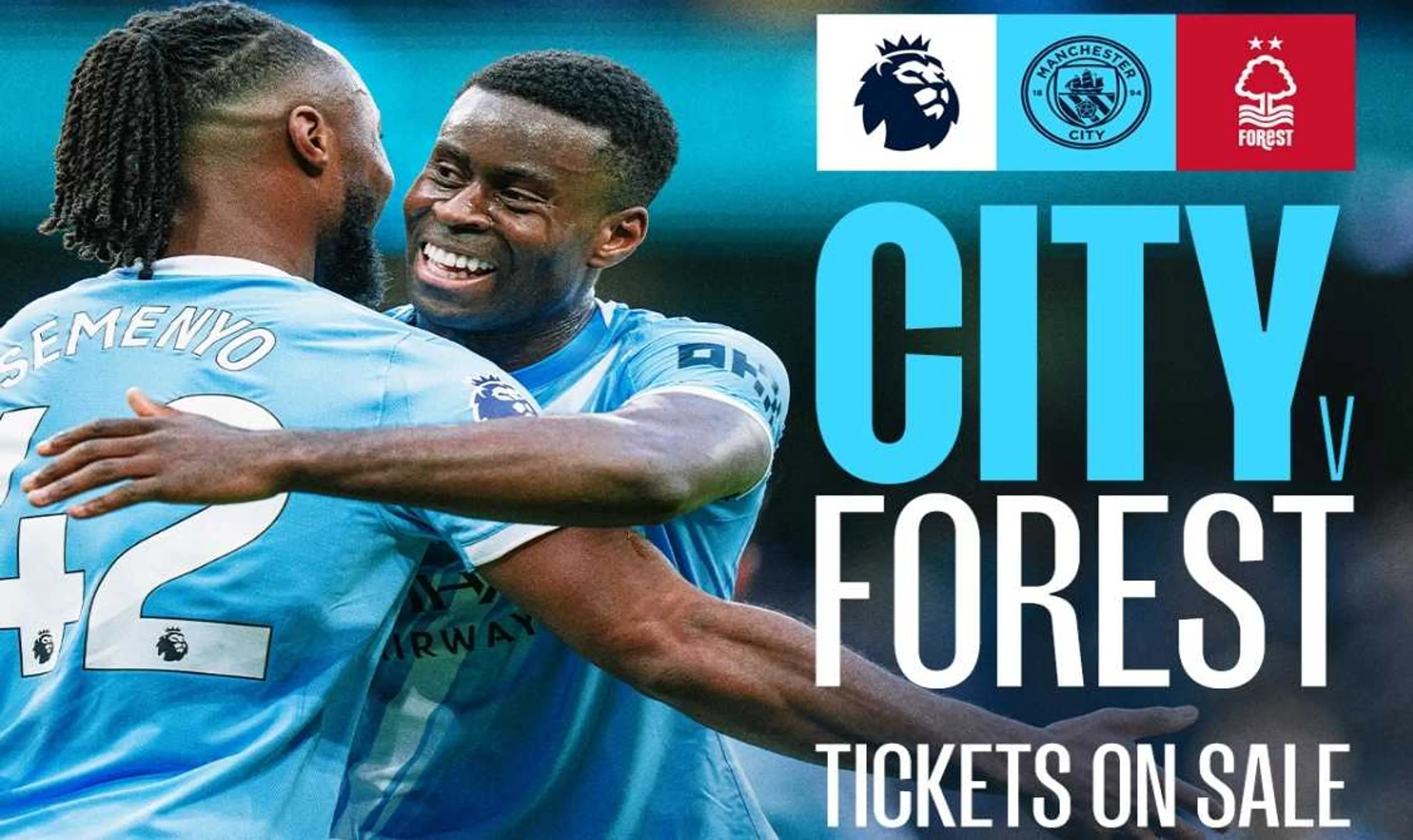 City v Forest tickets from £28