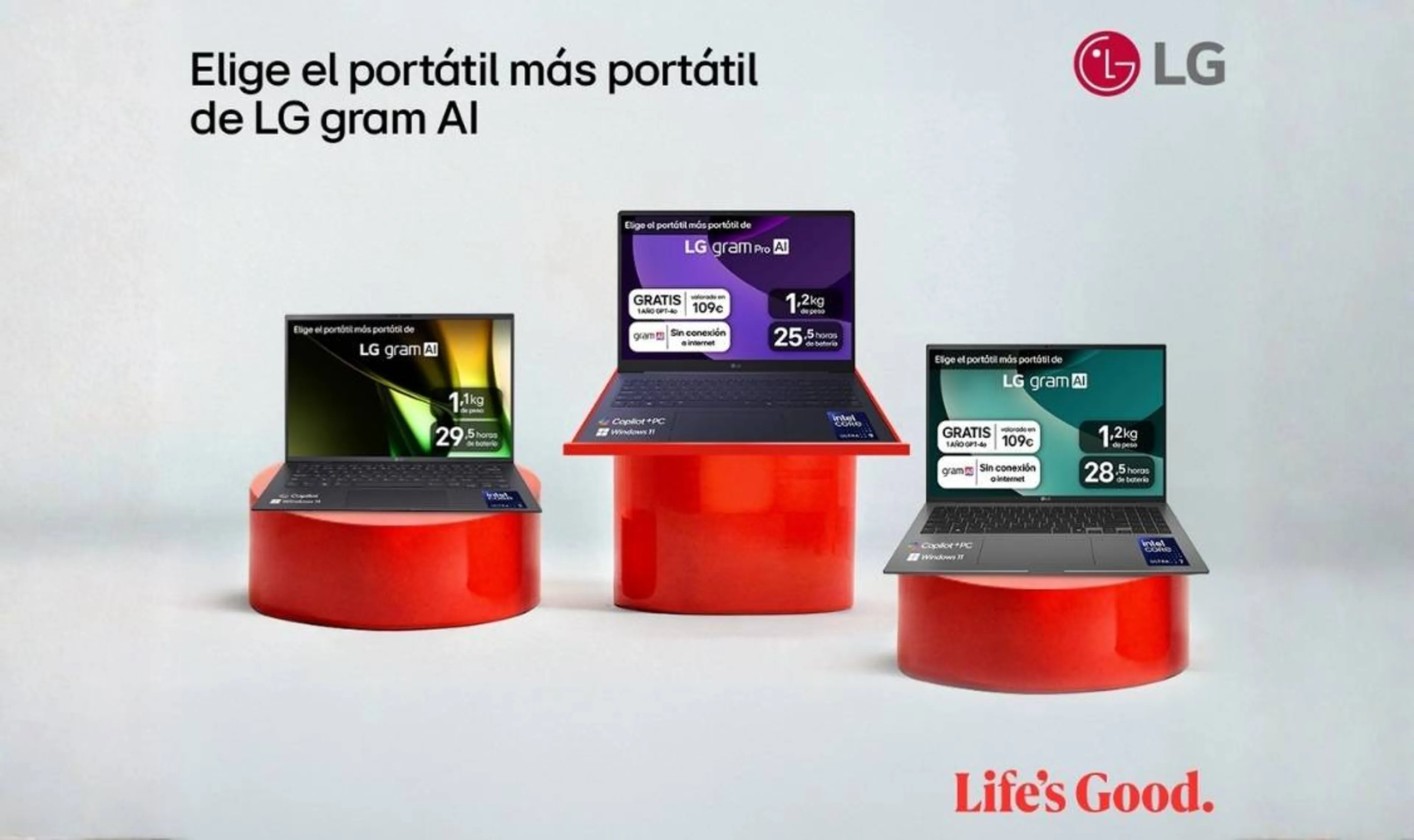 Consigue -10% en portátiles LG gram