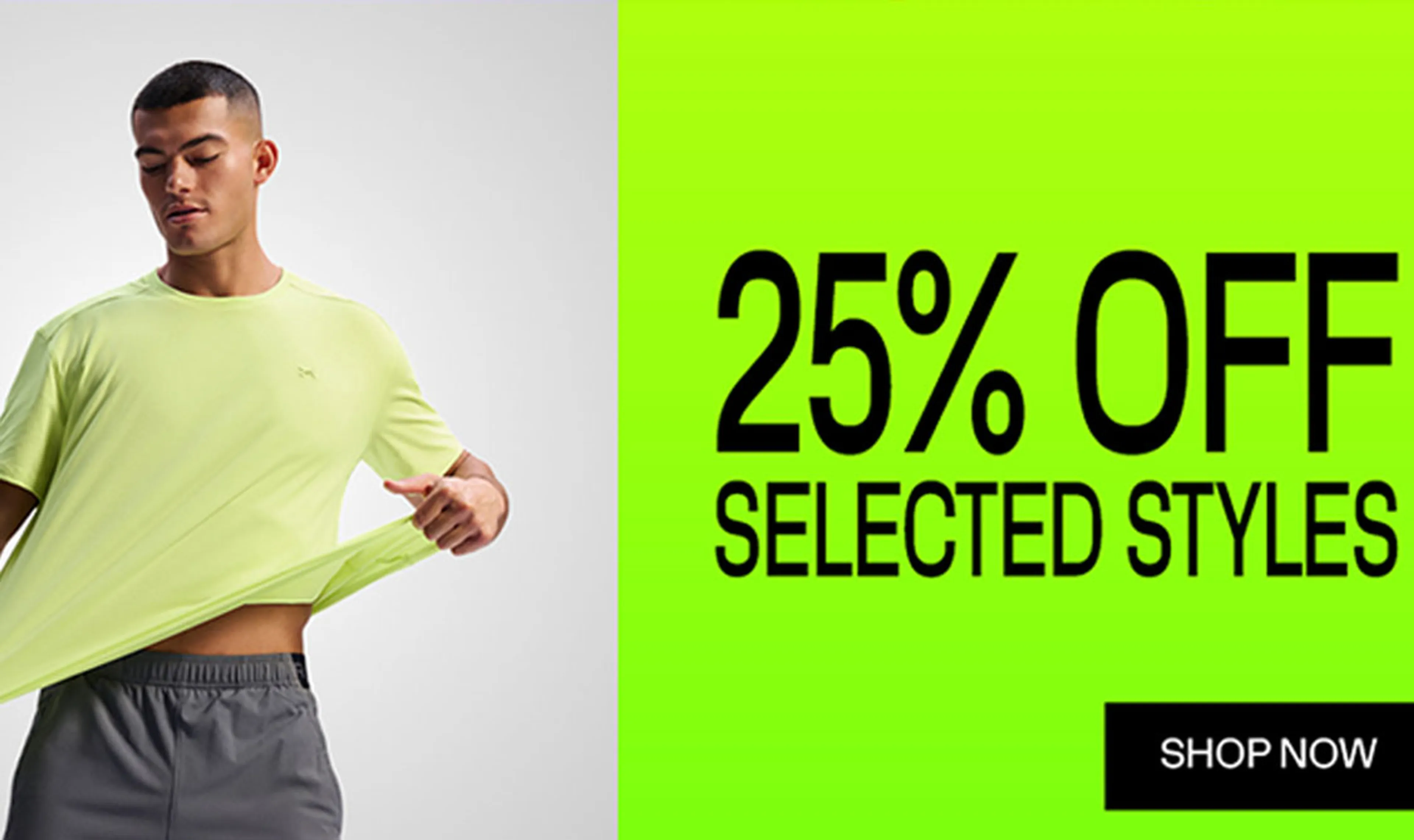 25% Off Selected Styles