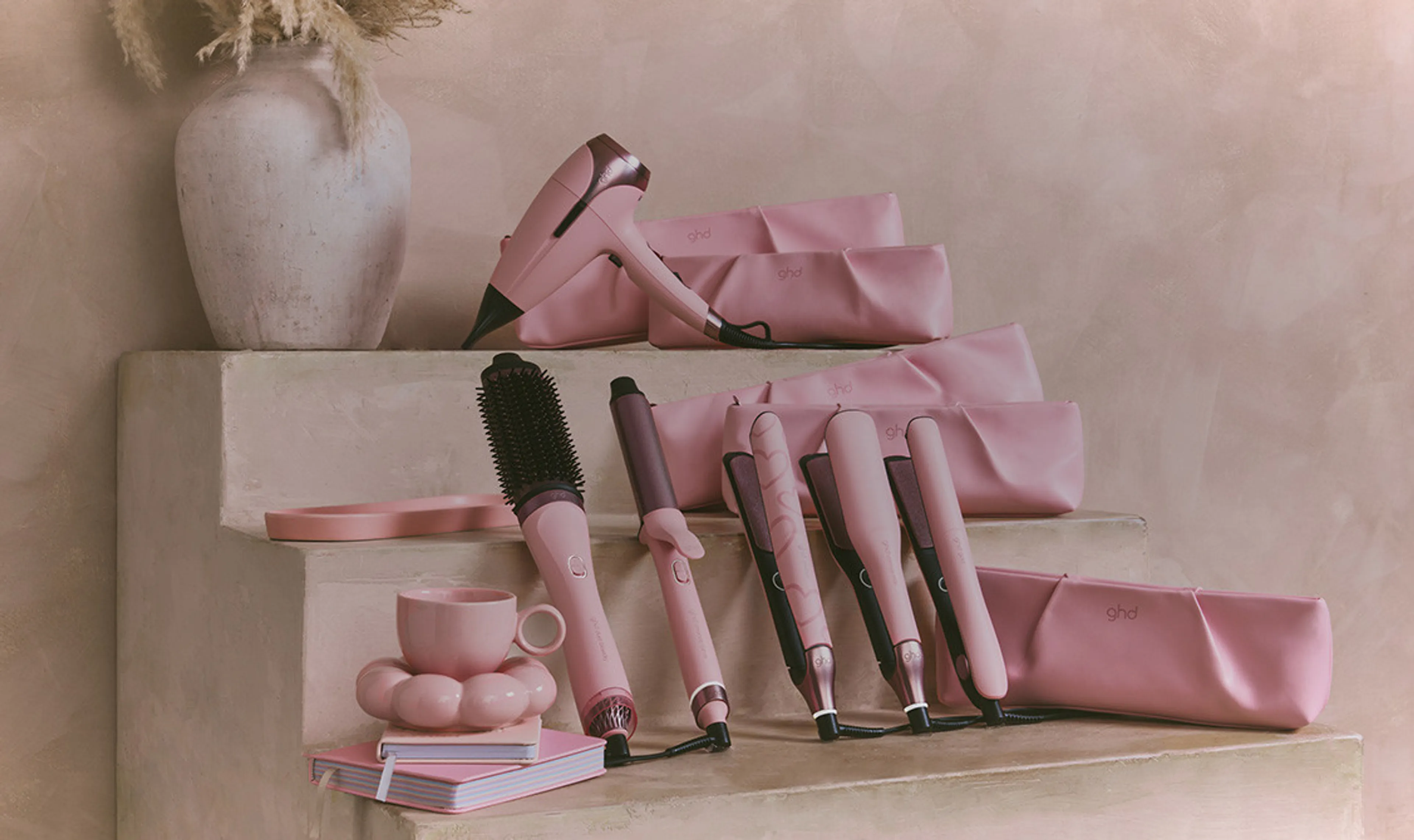 Free Paddle Brush with NEW ghd pink
