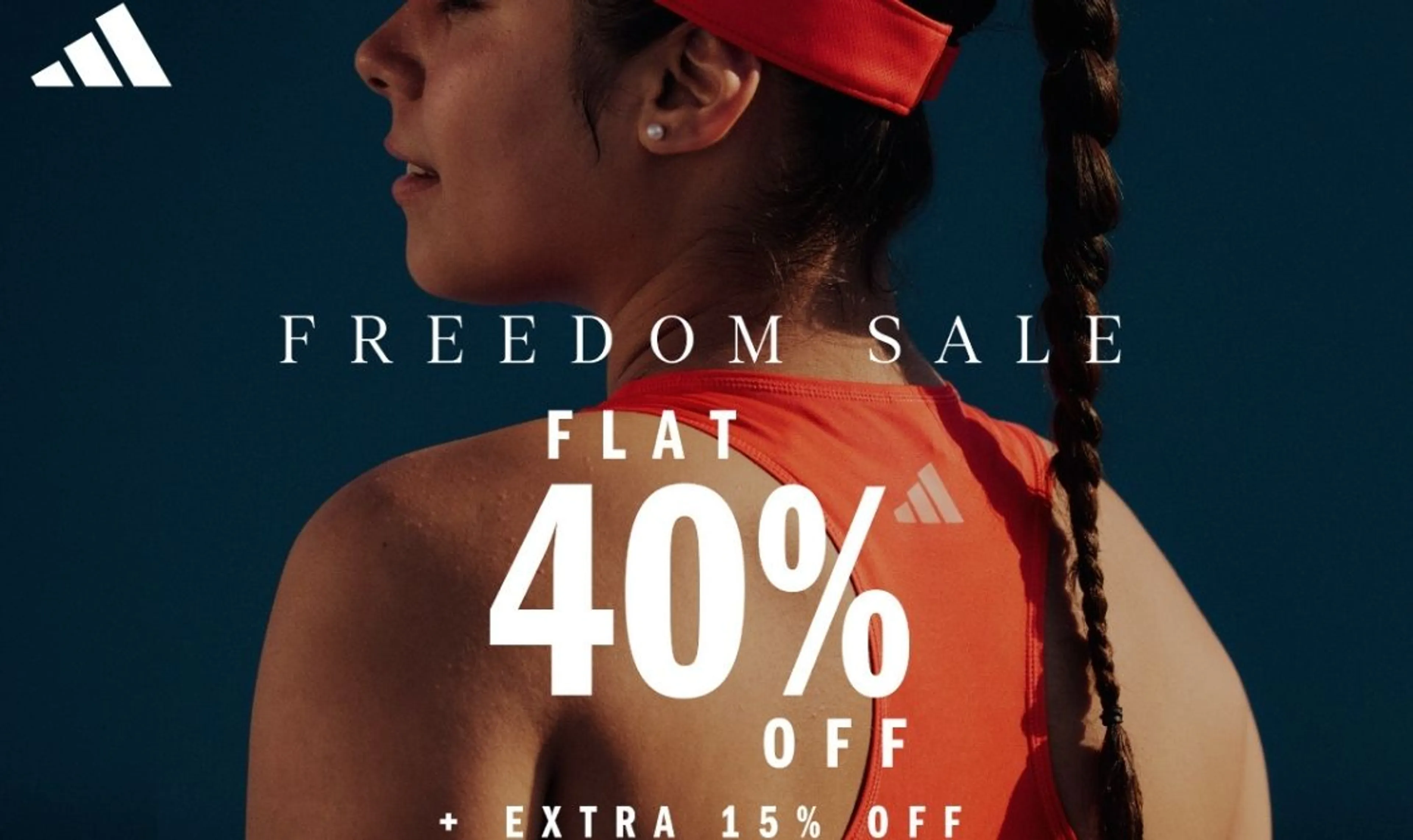 Flat 40% OFF + EXTRA 15% OFF