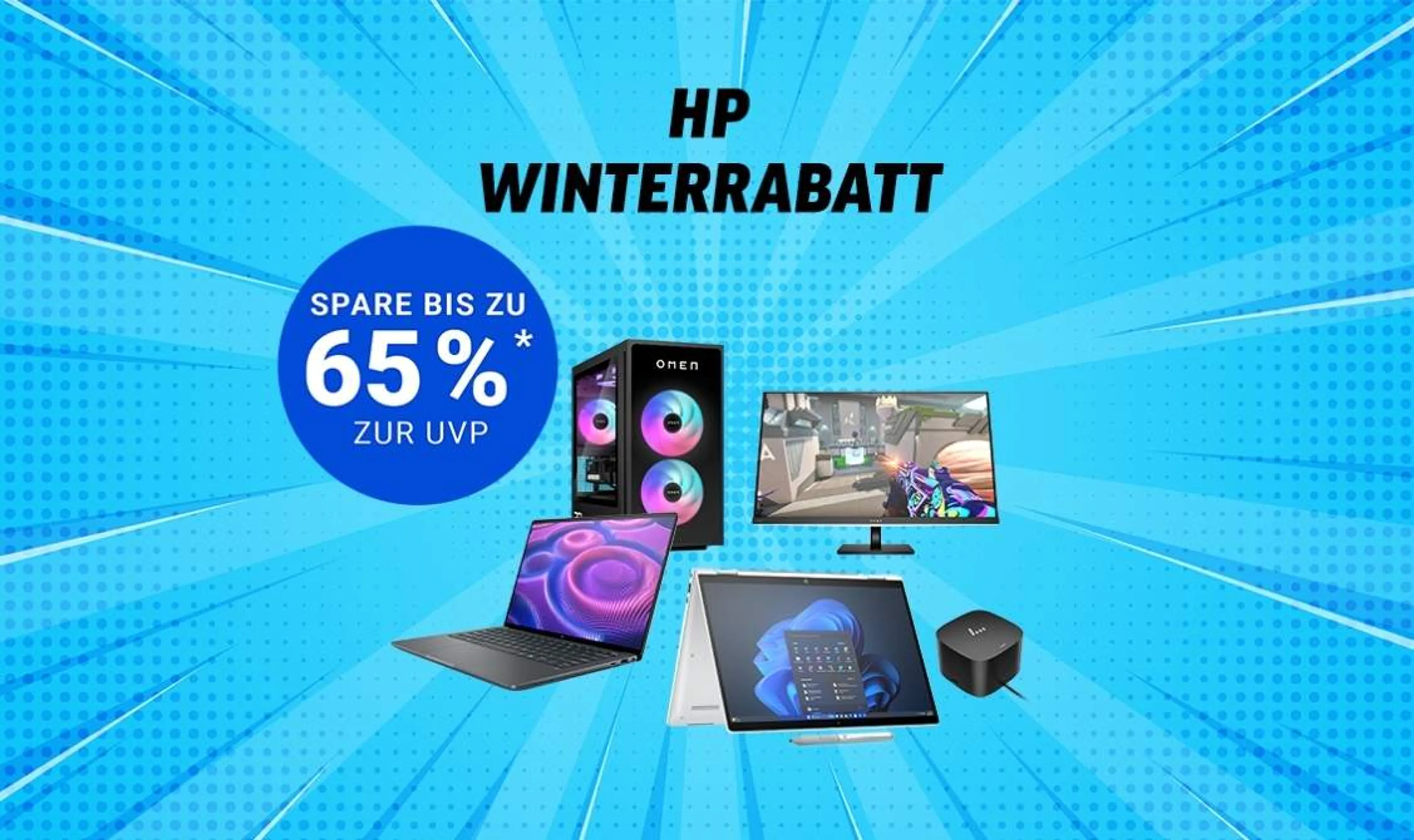 HP Winterrabatt: Spare bis zu 65%* zur UVP