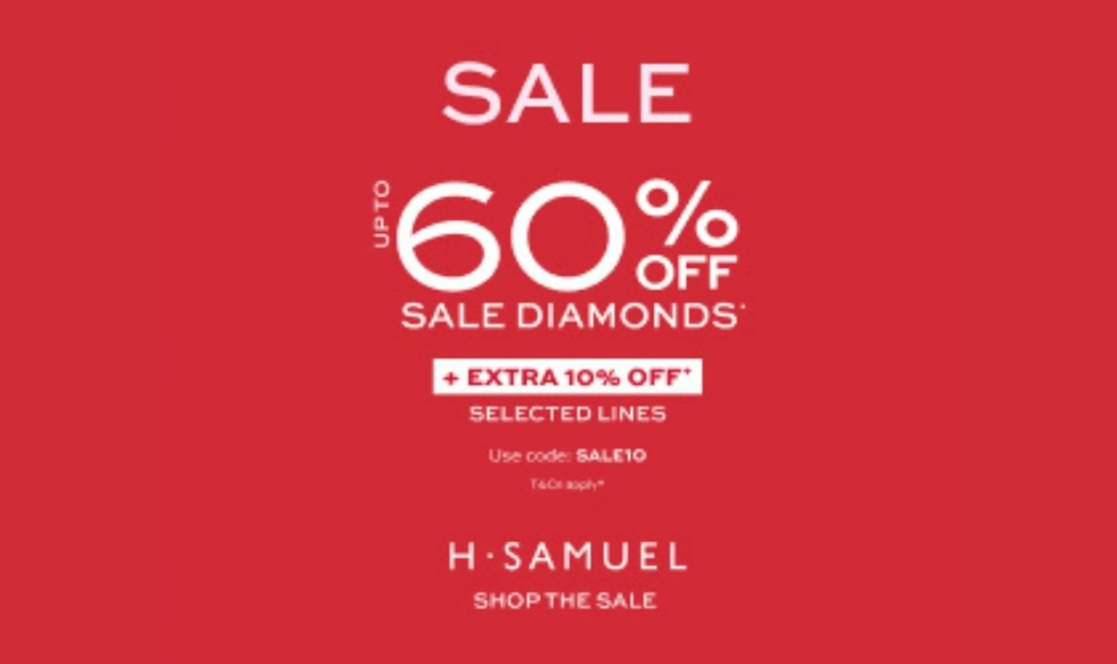 Up to 60% Off Diamonds + Extra 10% Off