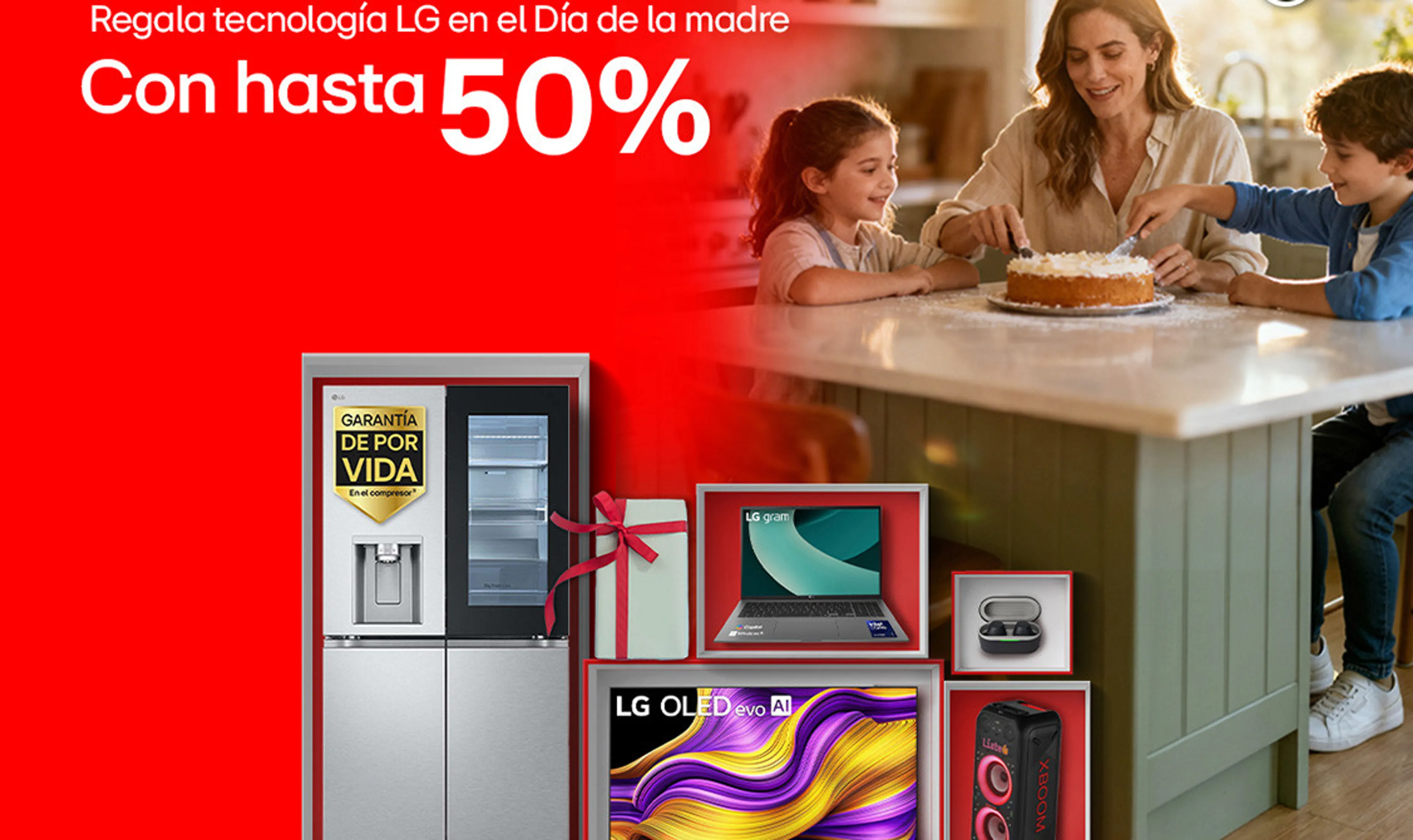 TV y Audio hasta 50% dto. En el Día de la Madre