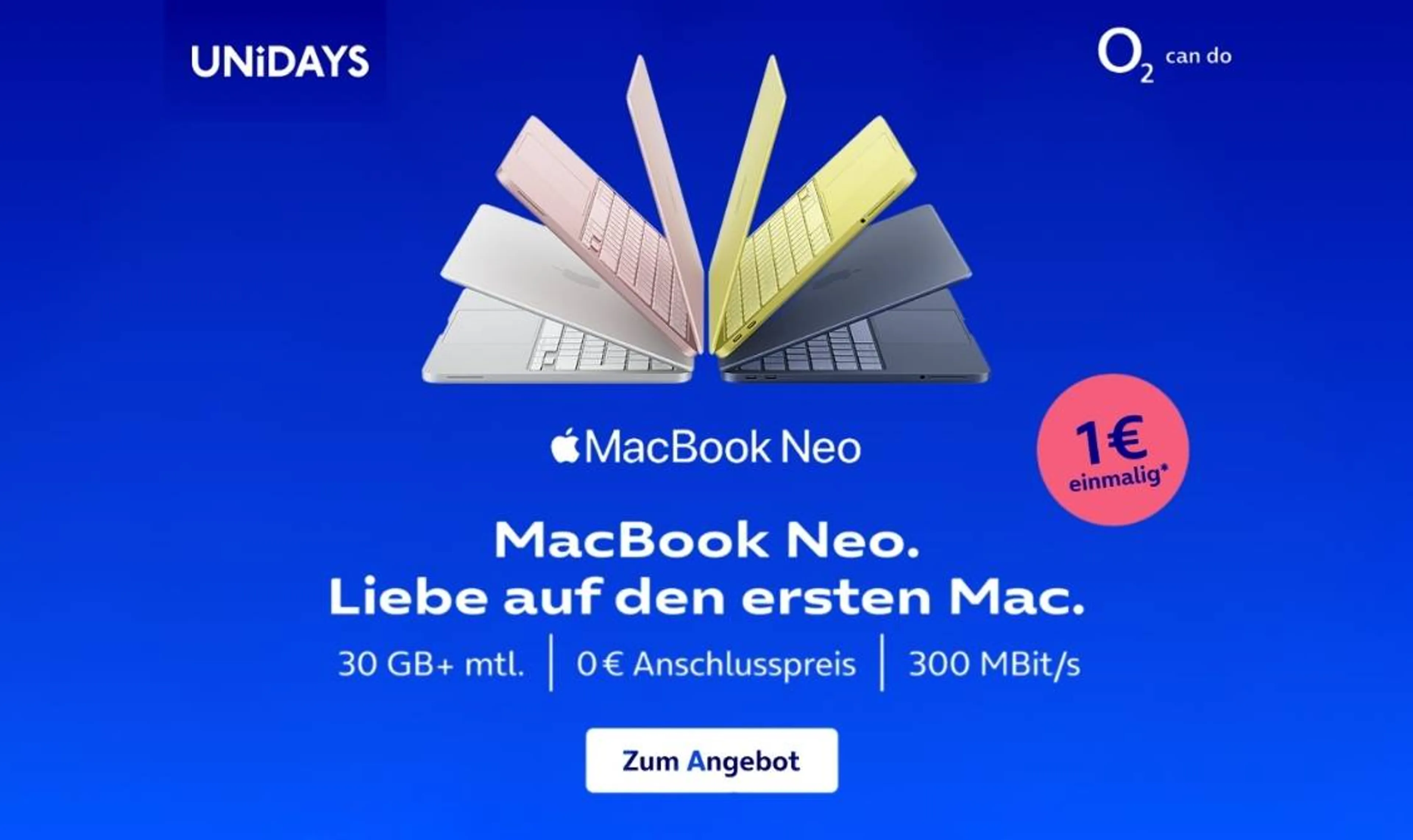 o2 Mobile M + Apple MacBook Neo