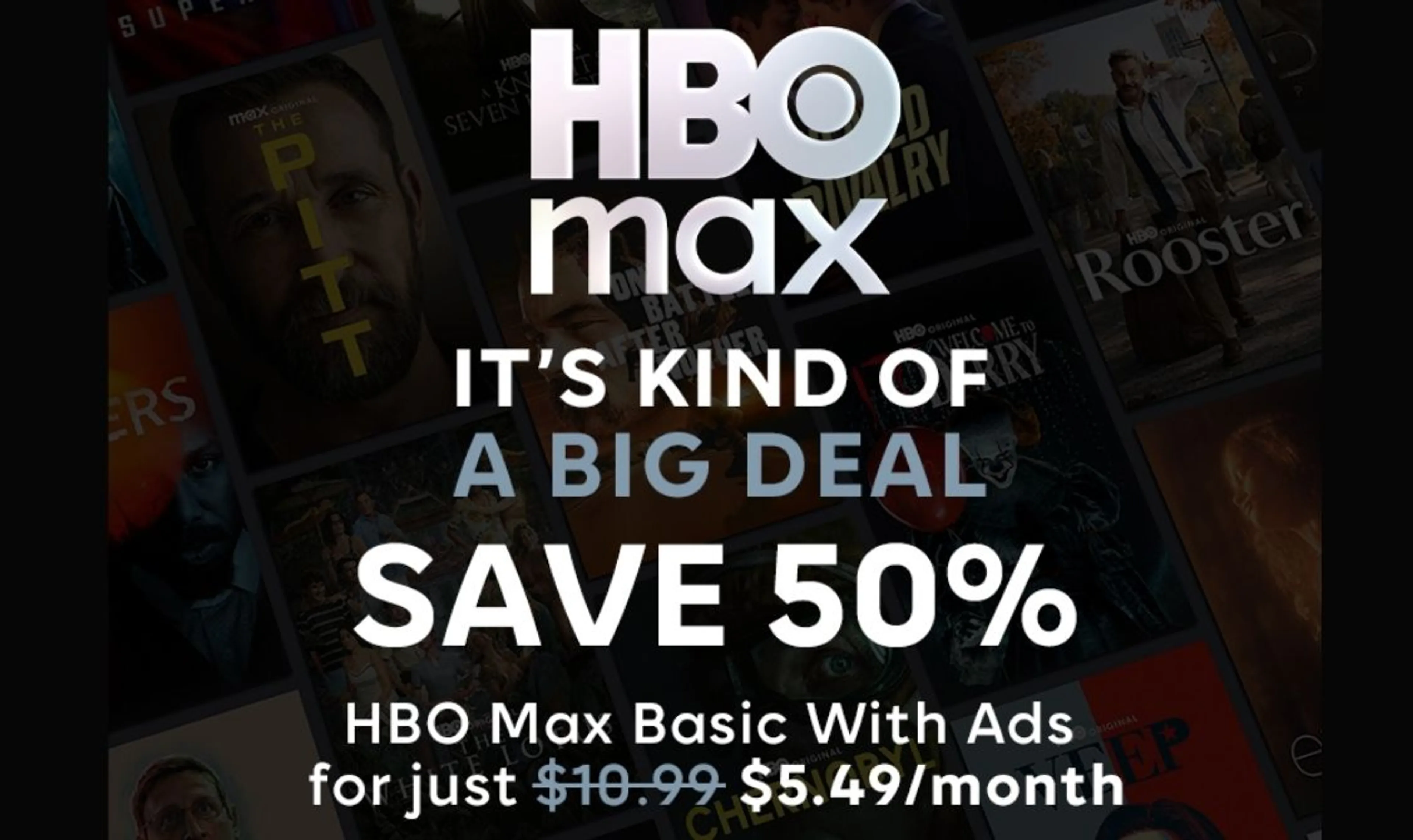 Save 50% on HBO Max 