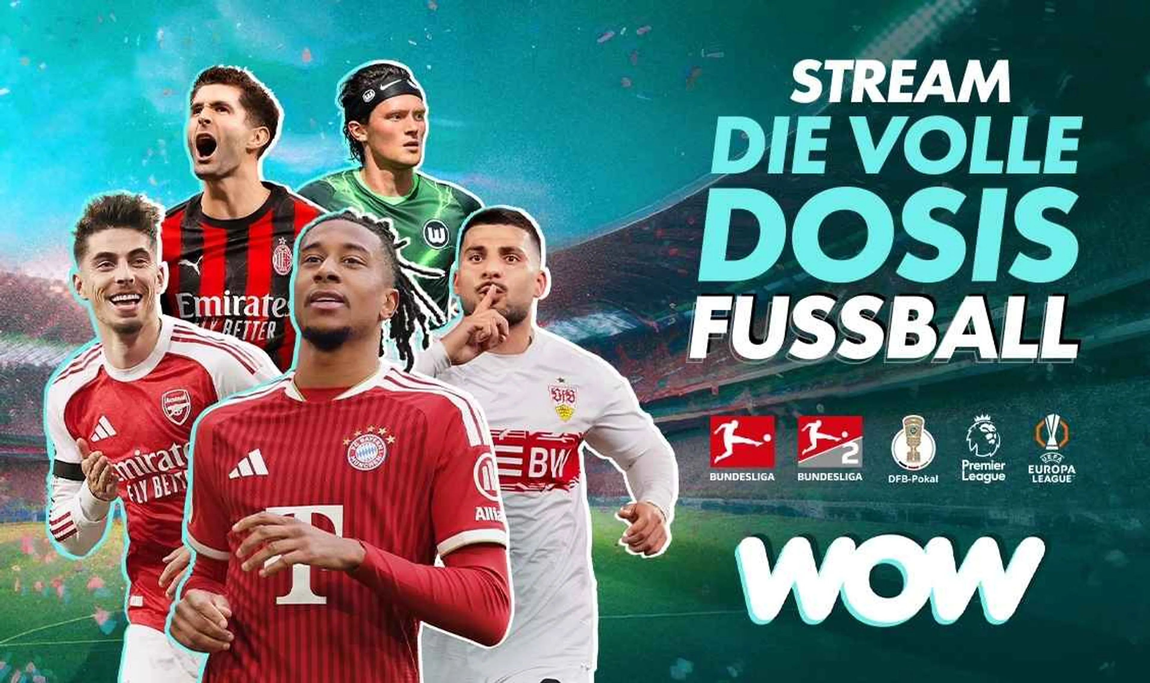 33% auf dein WOW Live-Sport Jahresabo