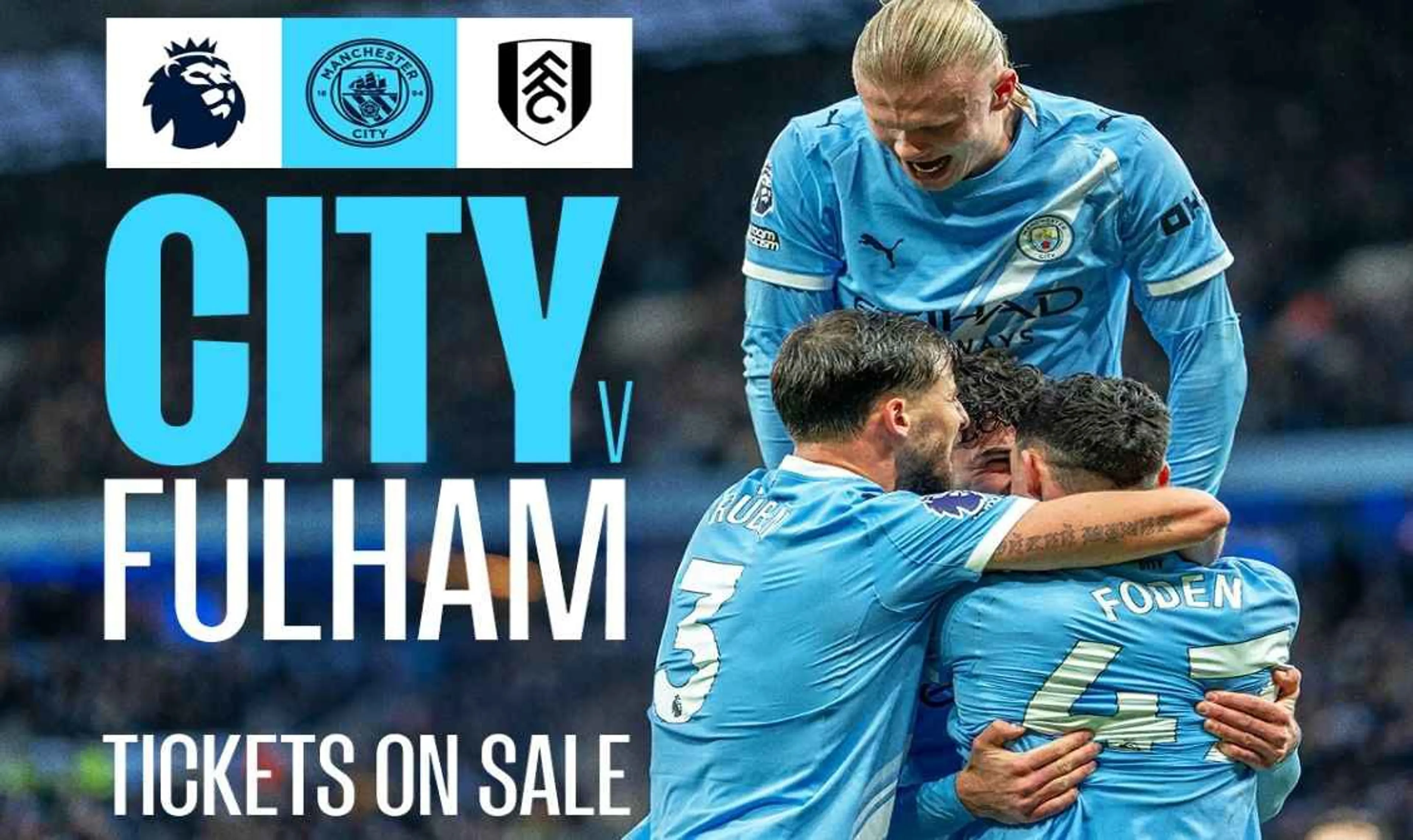 Manchester City v Fulham Tickets From £20