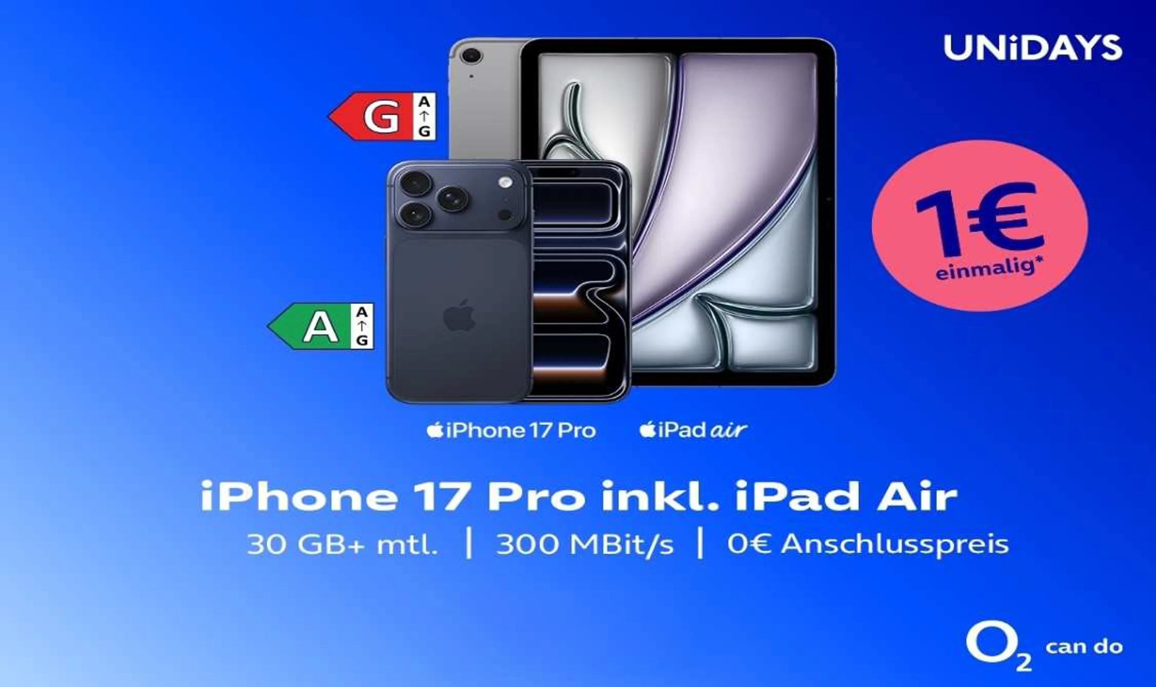 o2 Mobile M + iPhone 17 Pro + iPad Air