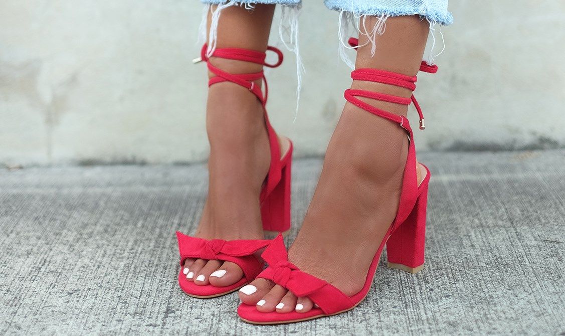 billini red heels