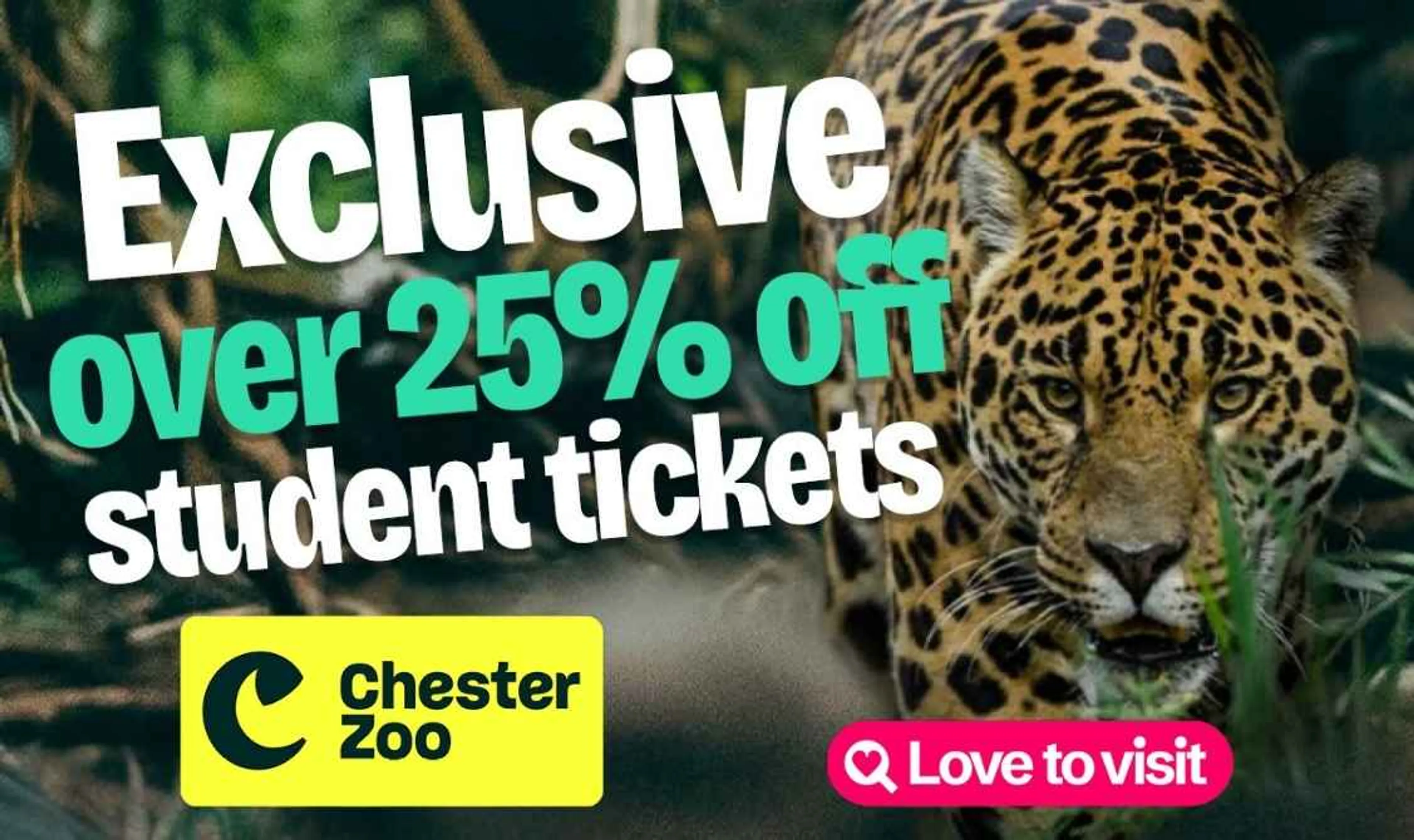 25% Off Chester Zoo Tickets