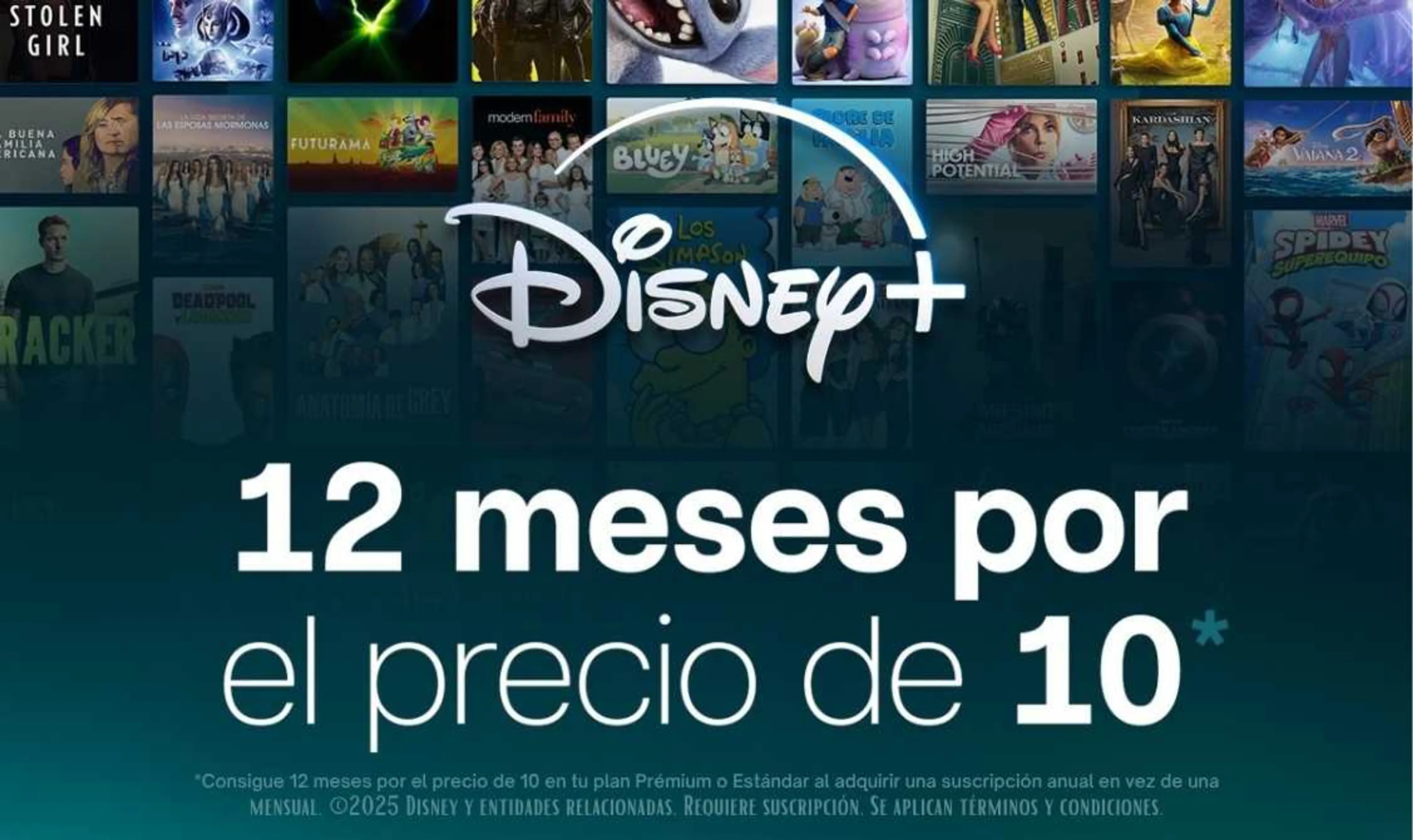 12 meses por el precio de 10*