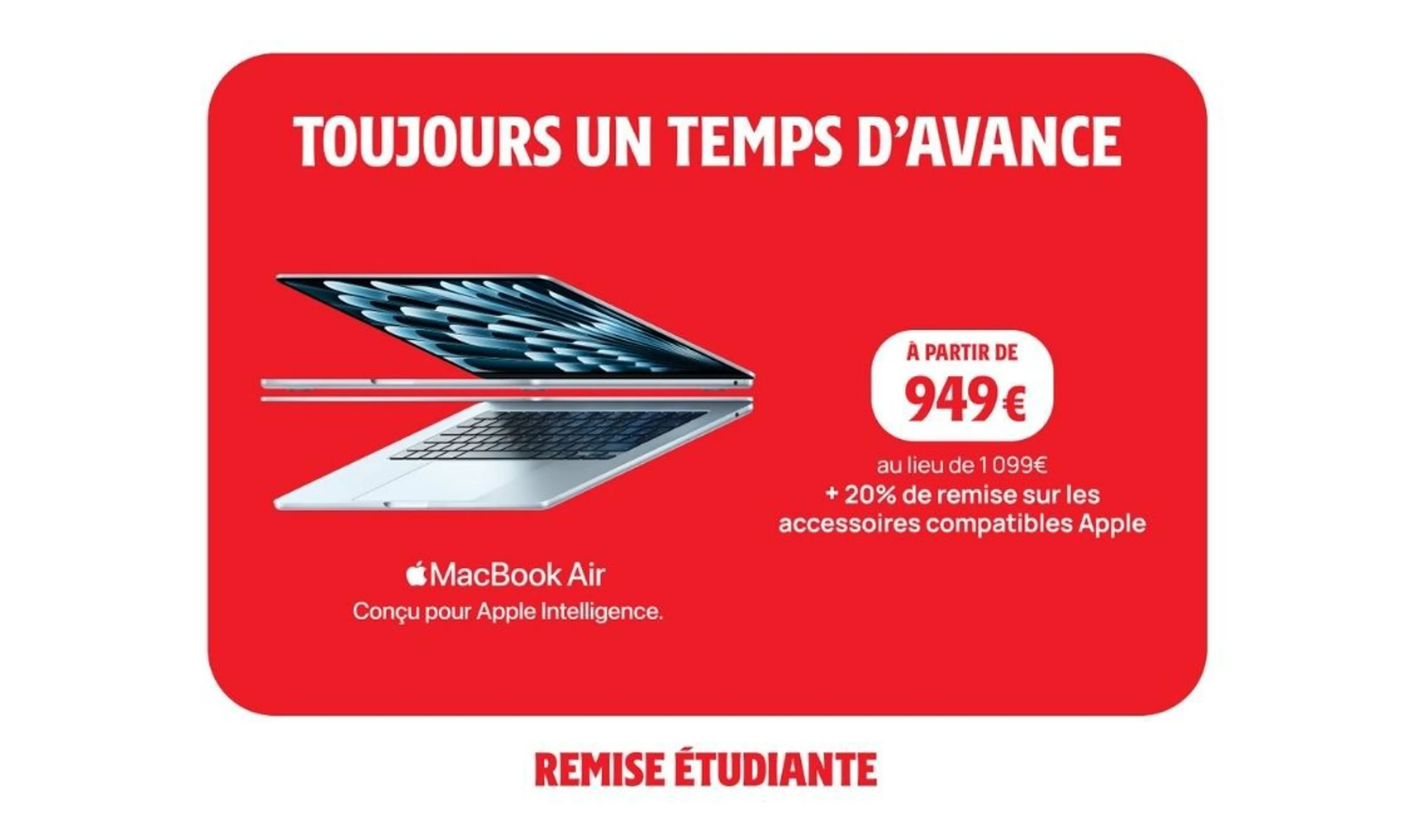-150€ sur les Macbook Air M4