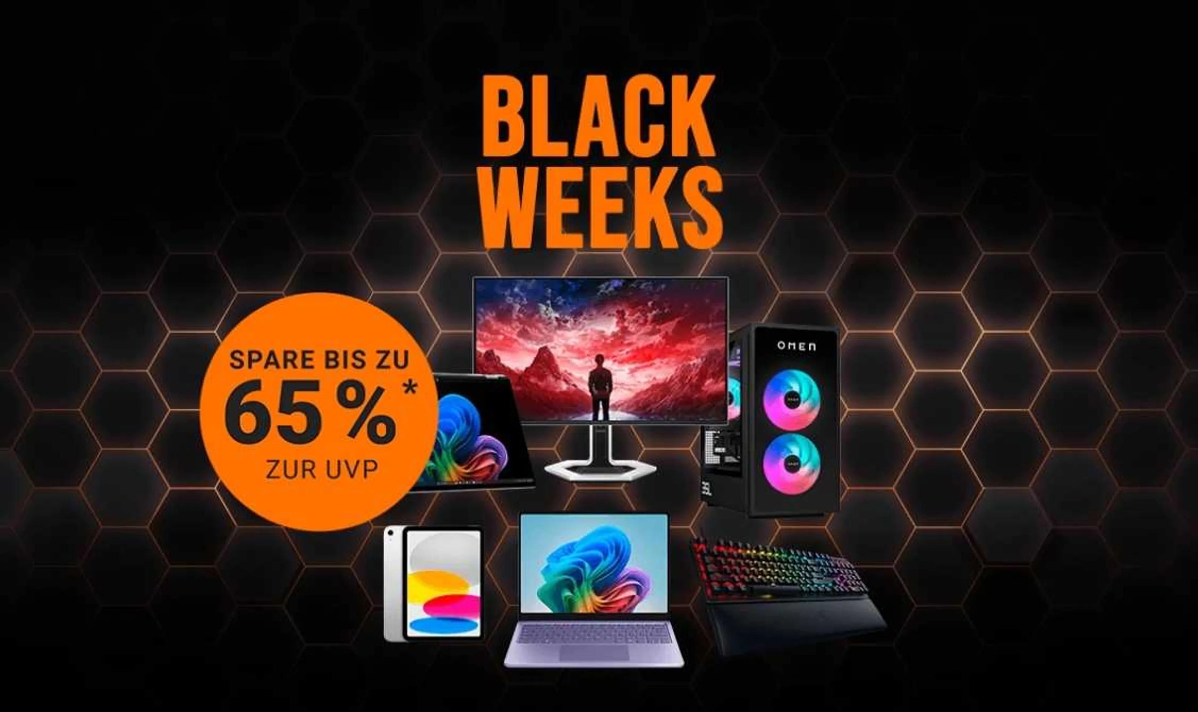 Black Weeks – Spare bis zu 65%* zur UVP