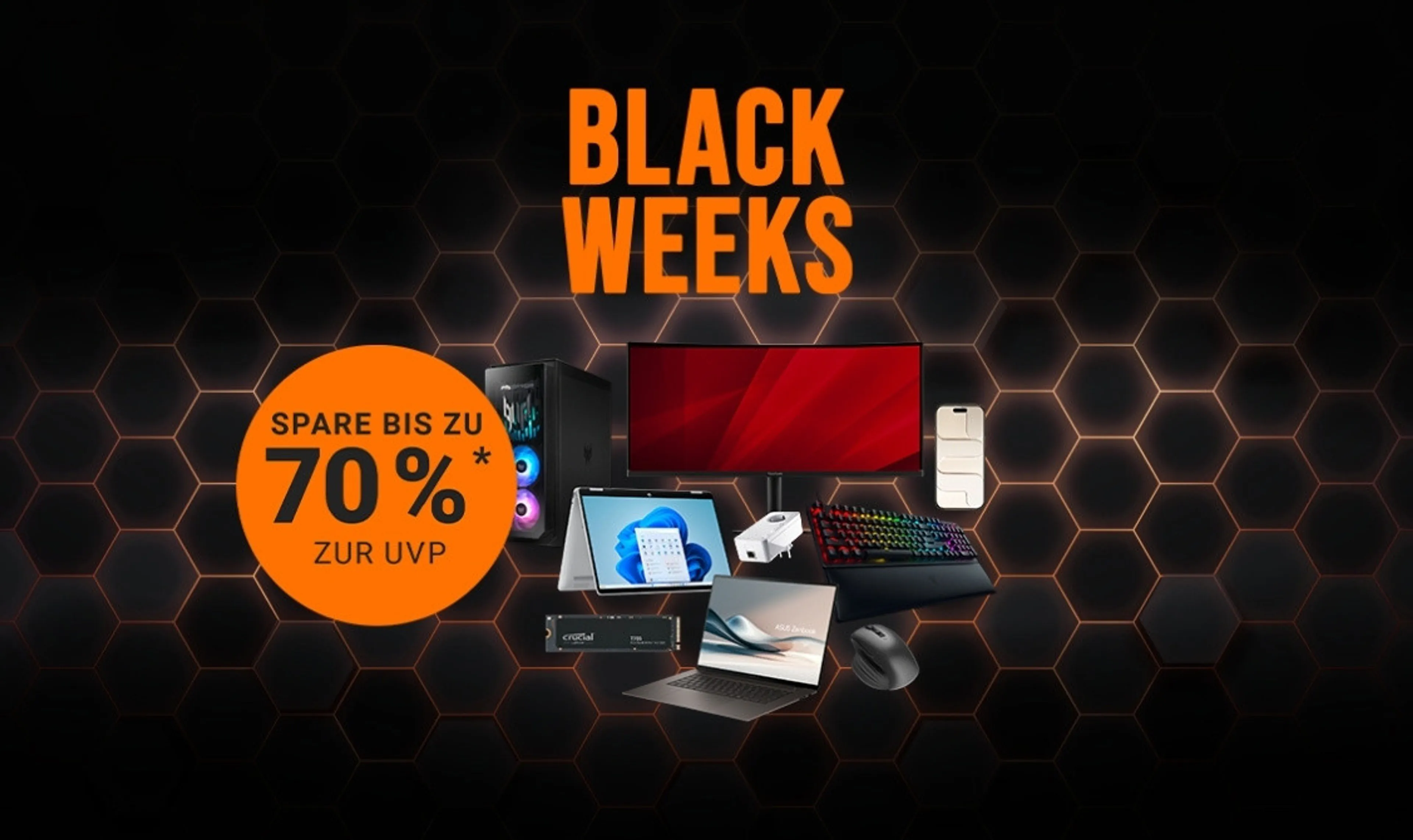 Black Weeks – Spare bis zu 70%* zur UVP