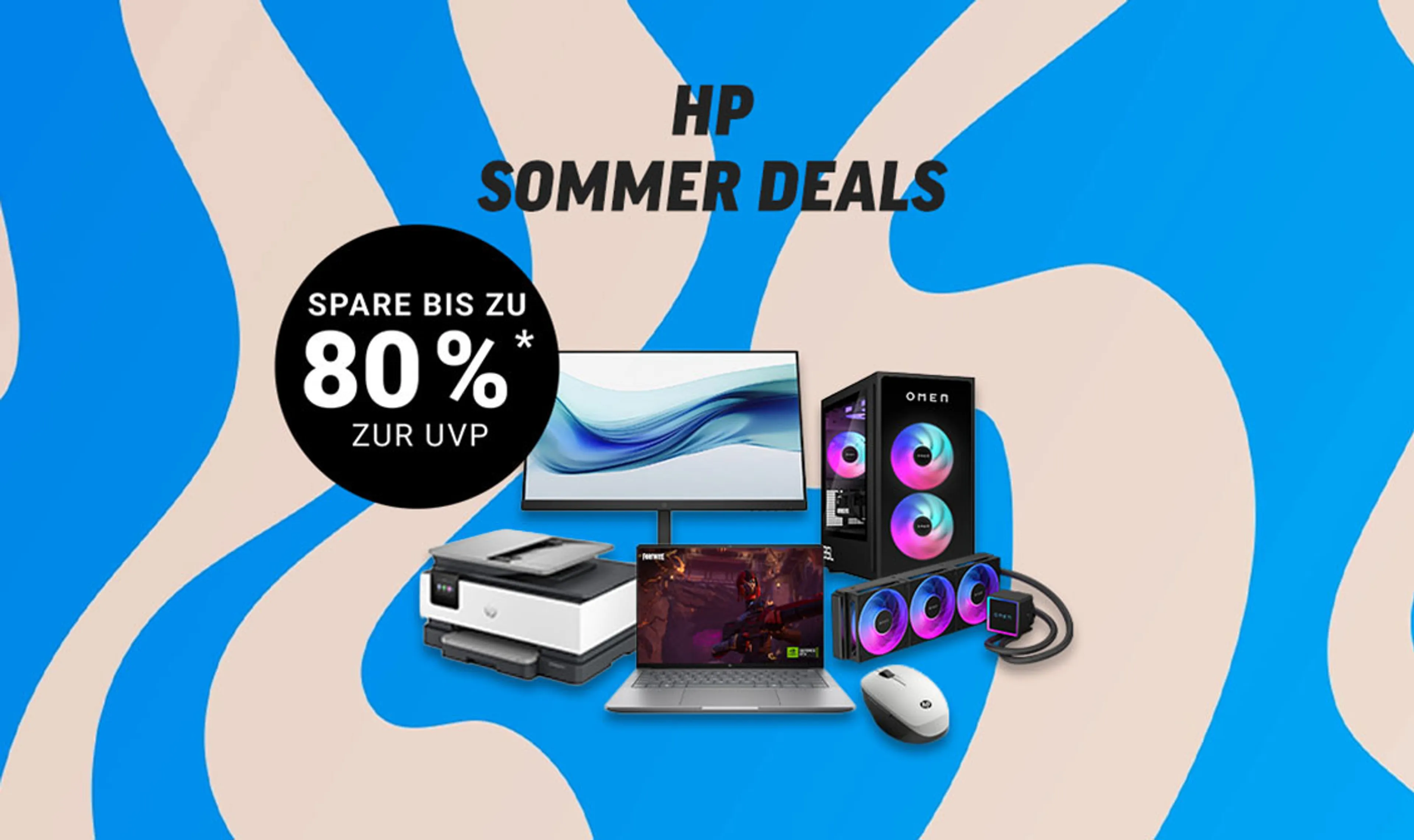 HP Sommer Deals: Spare bis zu 80%* zur UVP auf Aktionsprodukte