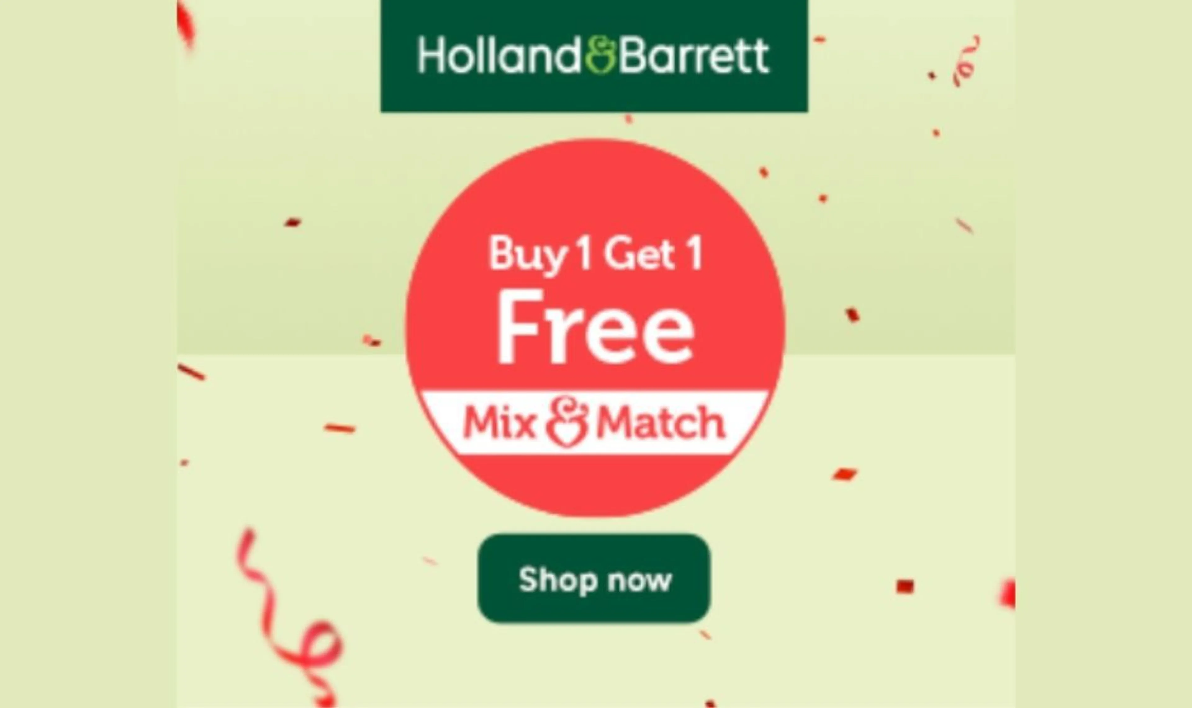 Buy One Get One Free + 20% Off