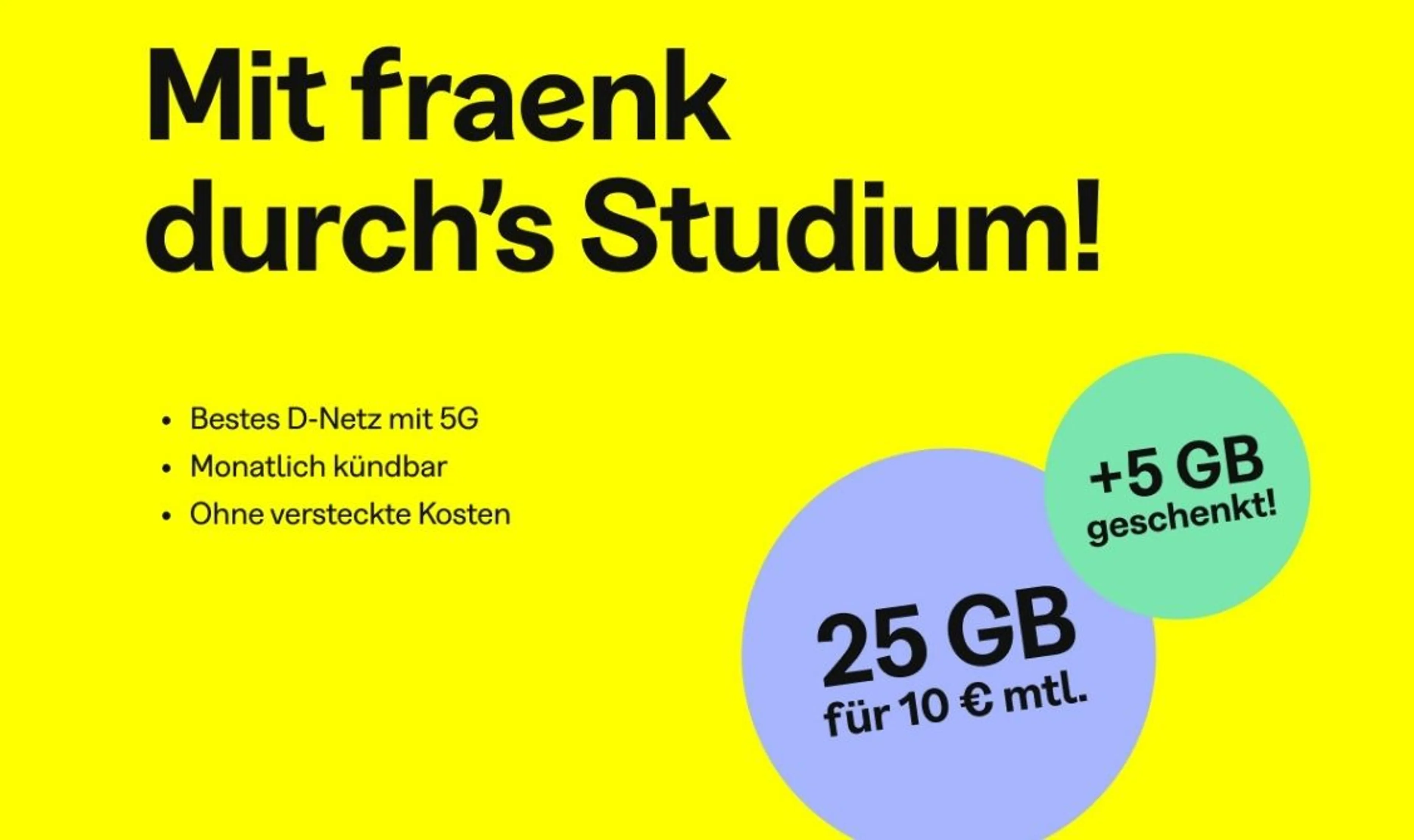 5 GB Geschenkt! 30 GB statt 25 GB für 10€