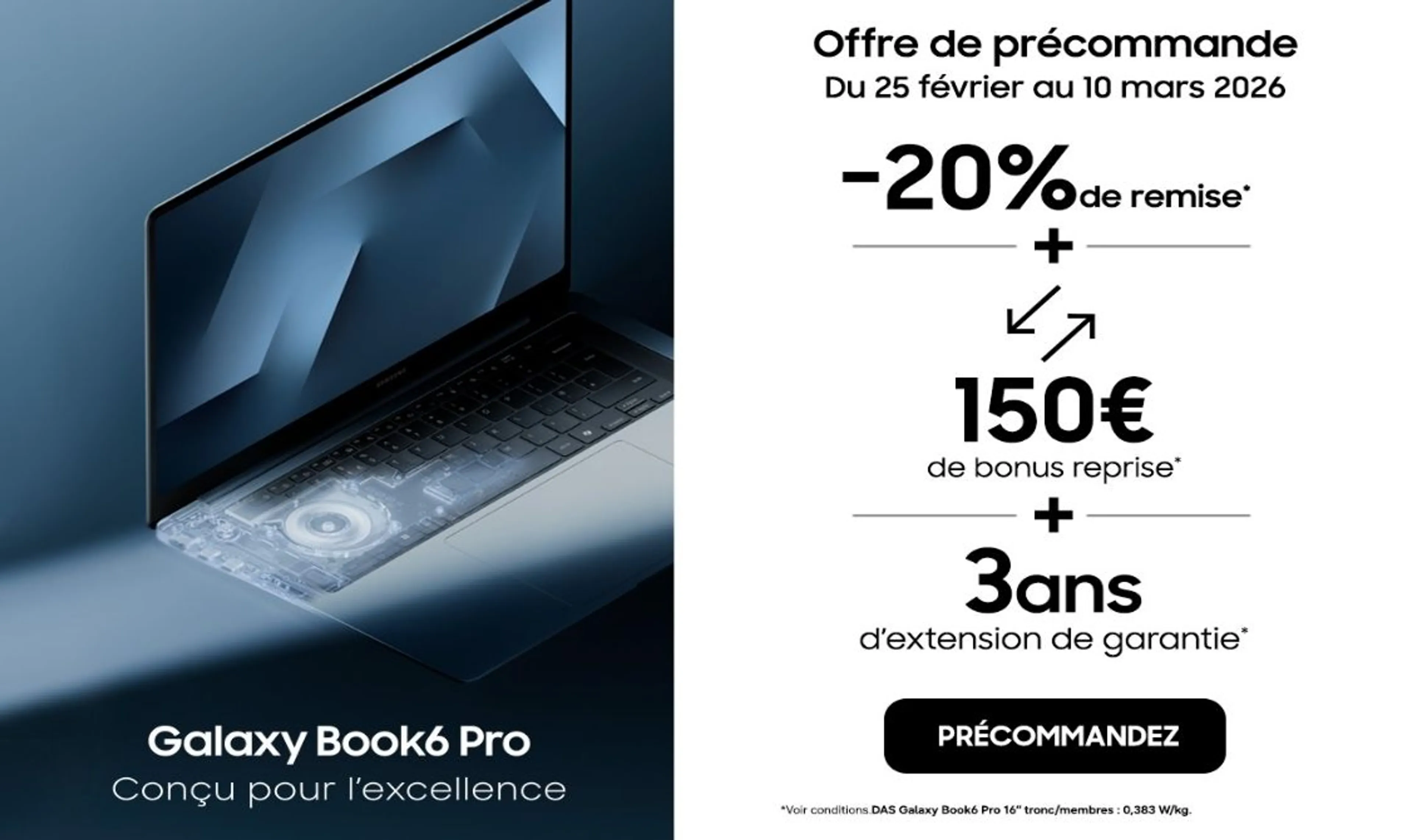 Galaxy Book6 Pro à -20% de remise*