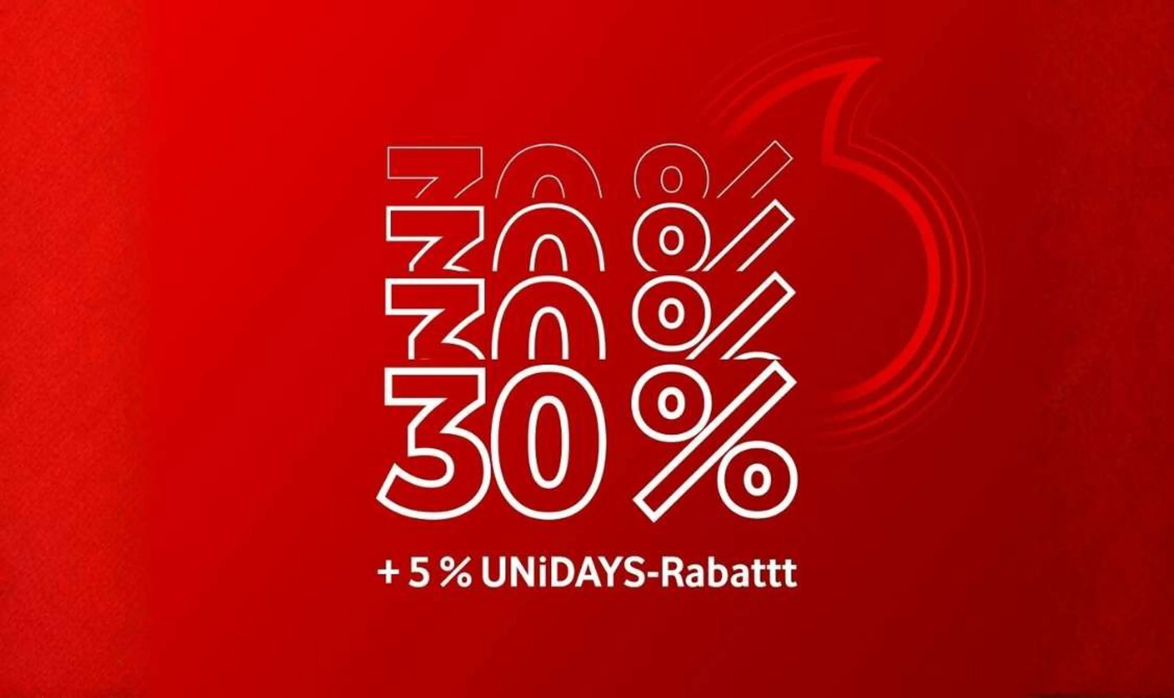 Bis zu 35% Rabatt auf Deinen Vodafone-Tarif