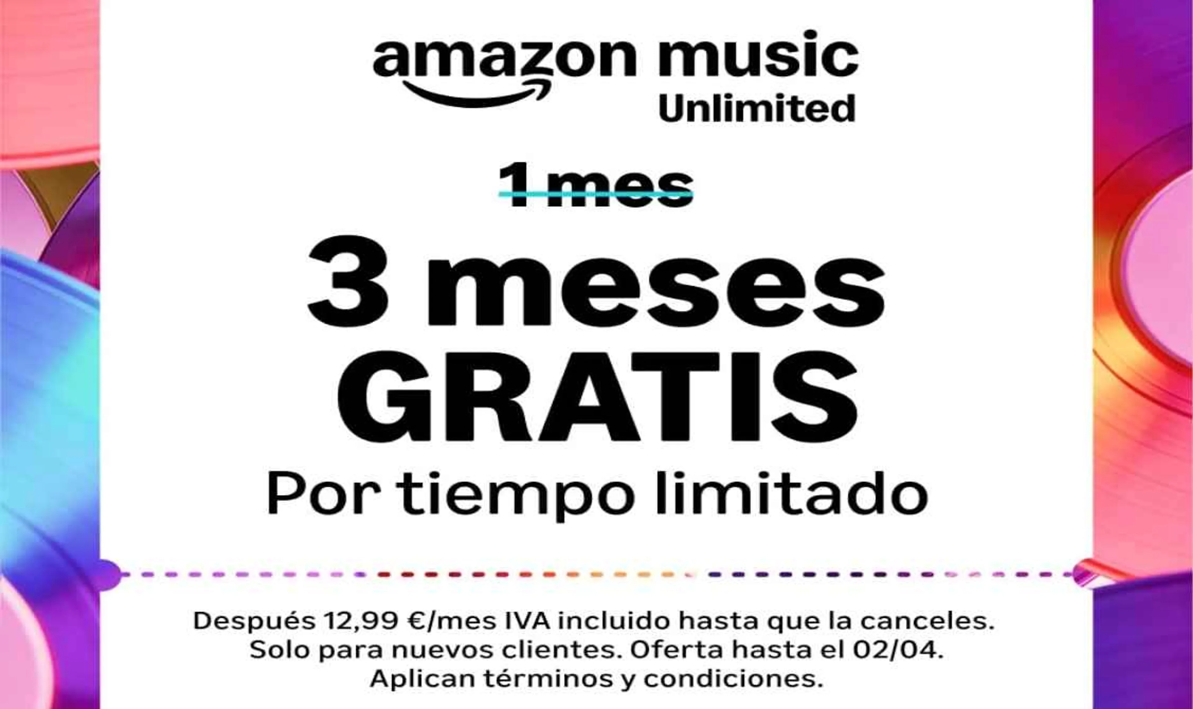 3 meses GRATIS de Amazon Music Unlimited