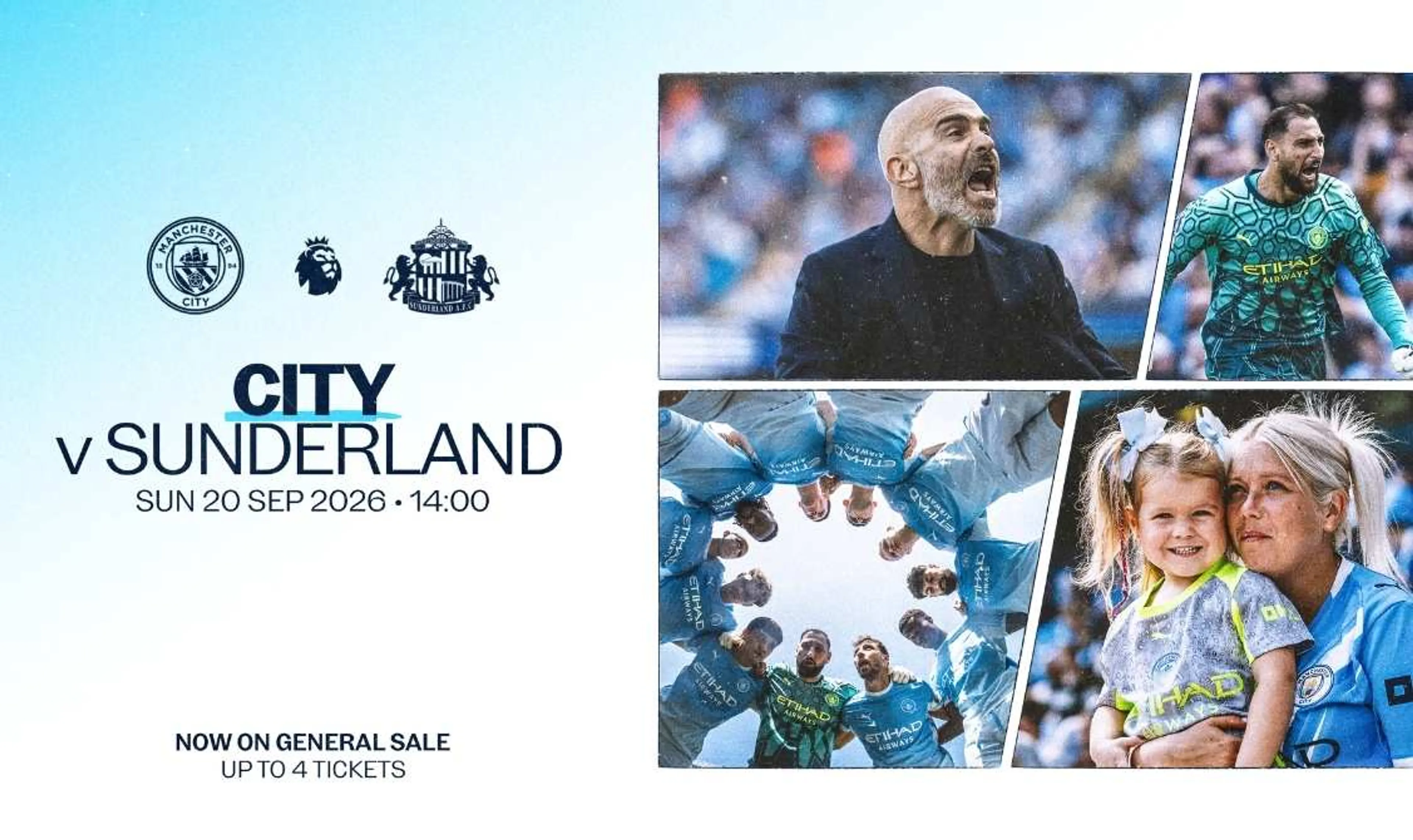 Man City v Sunderland Premier League Tickets