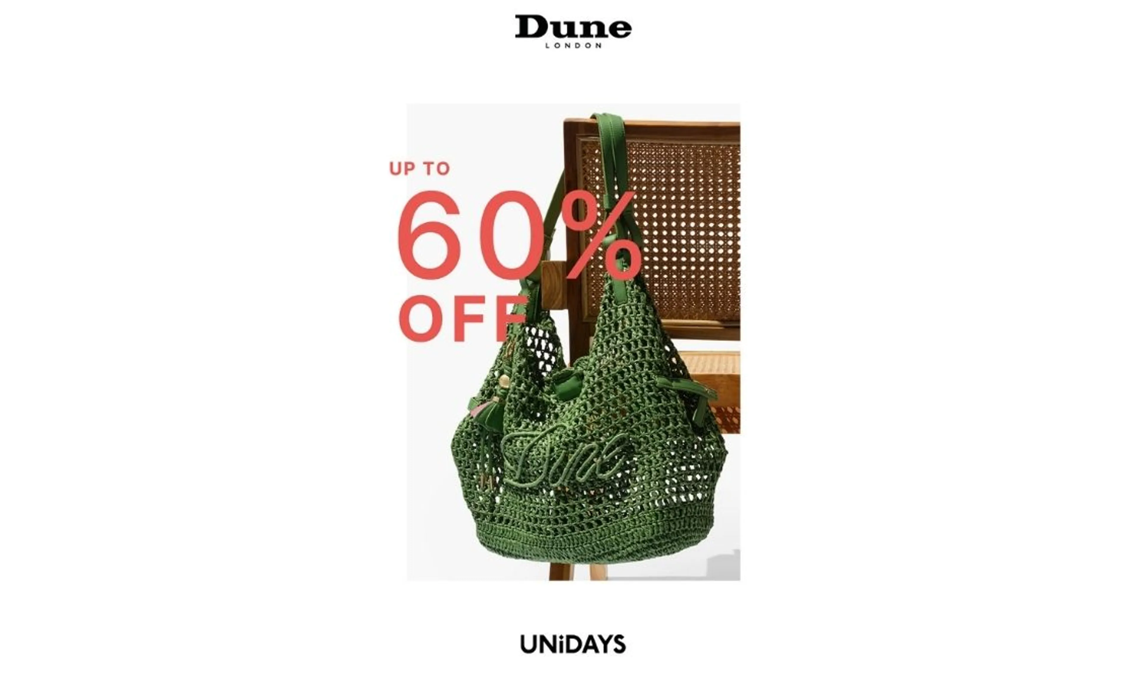 Up to 60% off sale +5% off