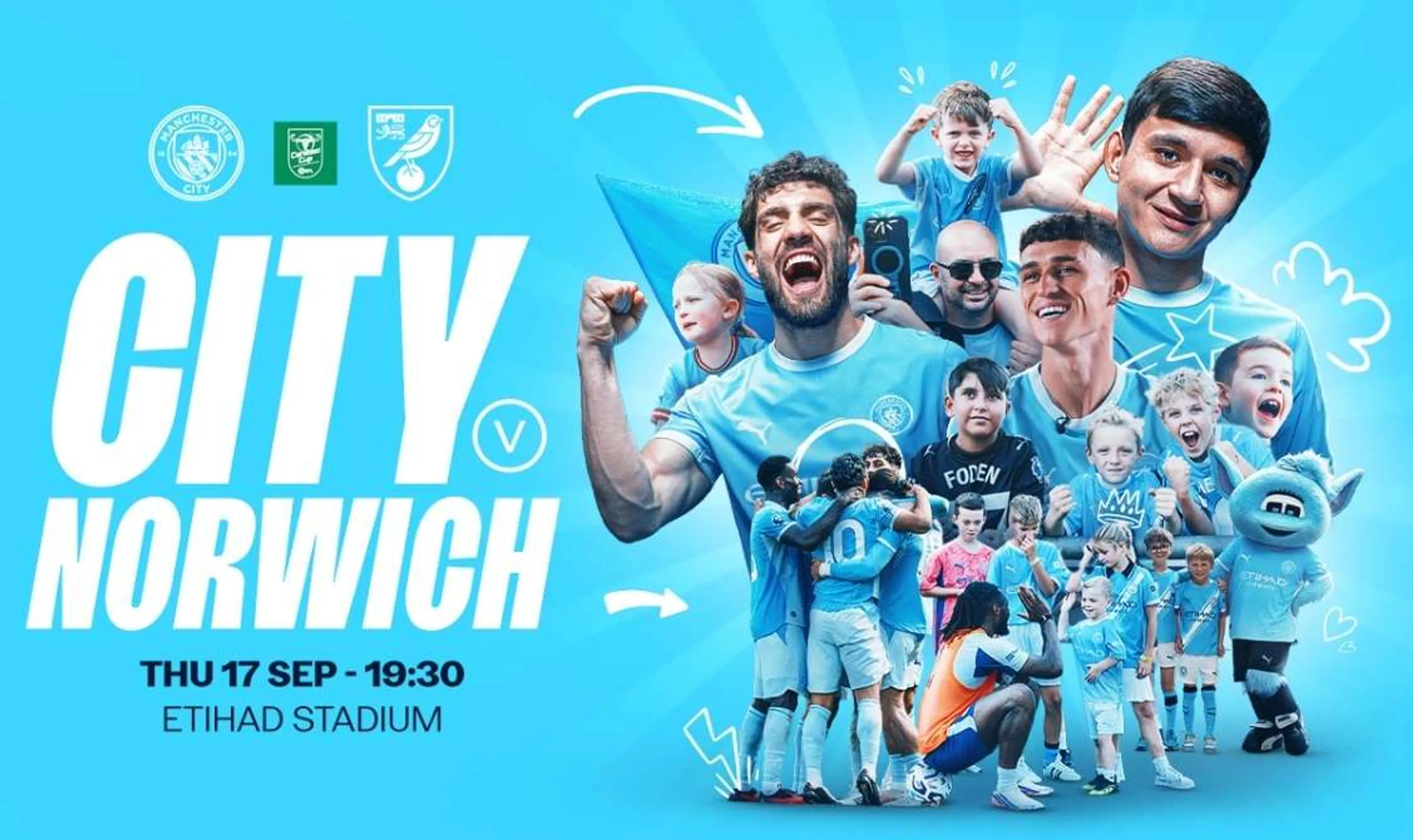 Man City v Norwich Tickets From £5