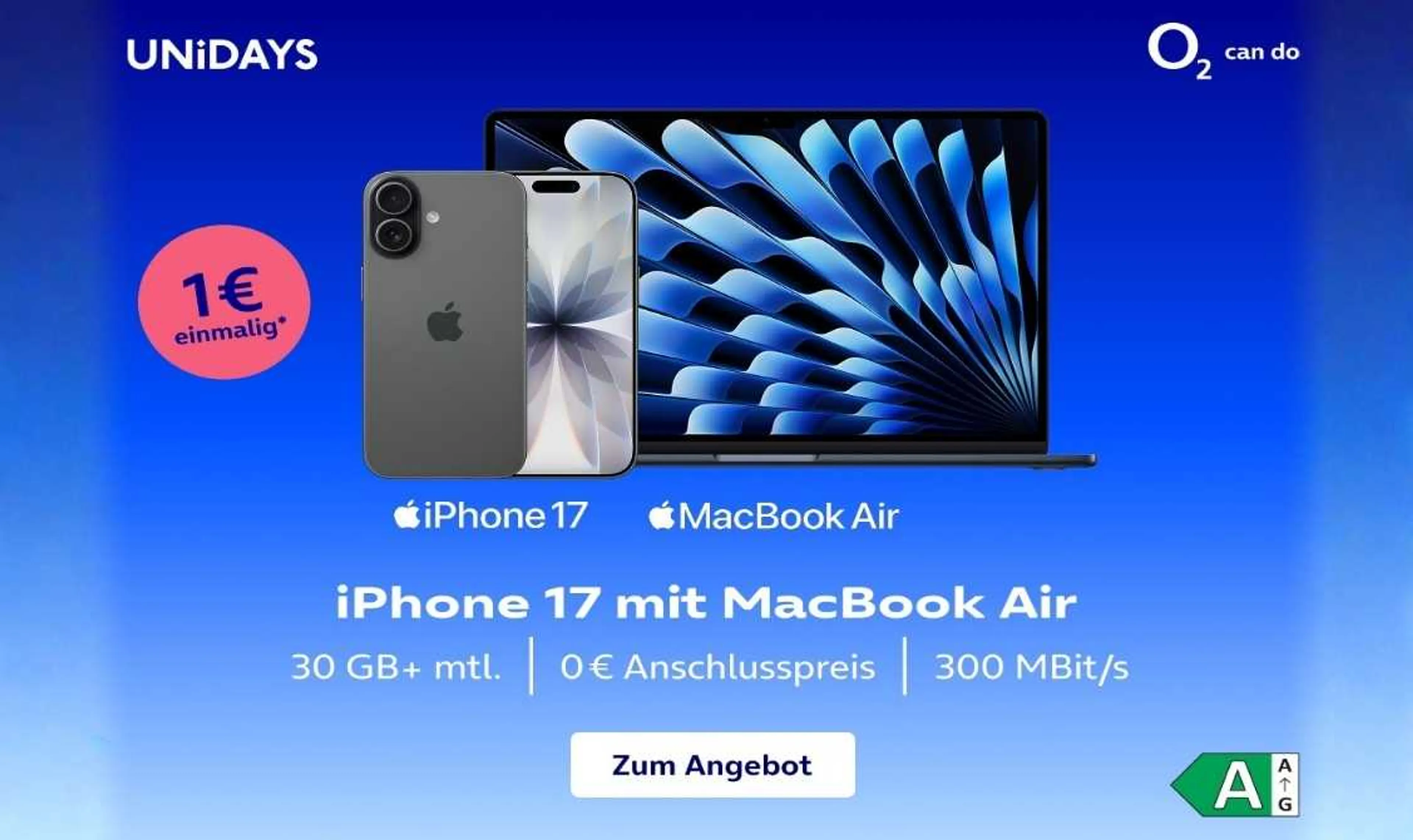 o2 Mobile M + iPhone 17 + MacBook Air 13"