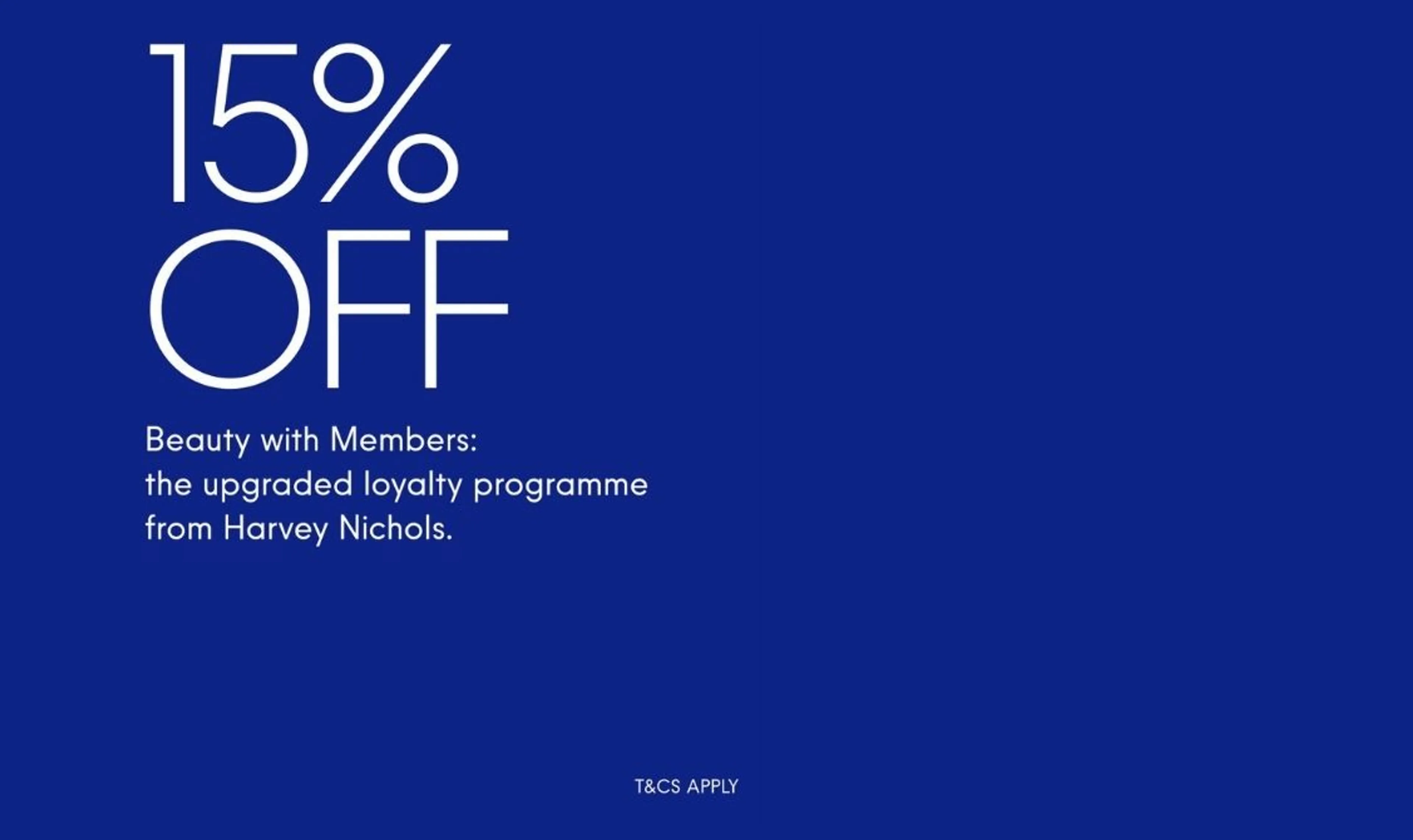 15% Off Beauty for Members