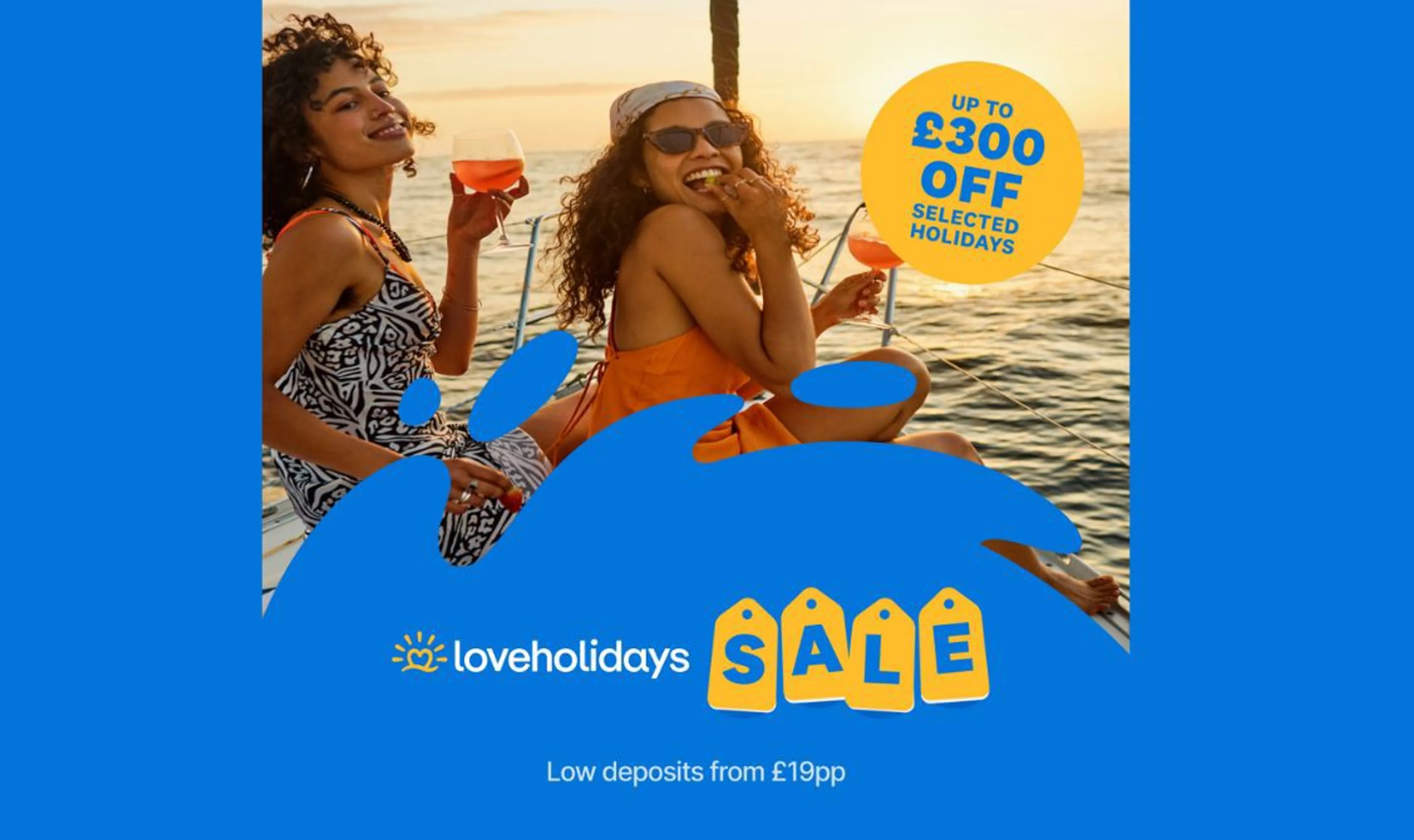  Up to €400 off selected holidays + €30 off