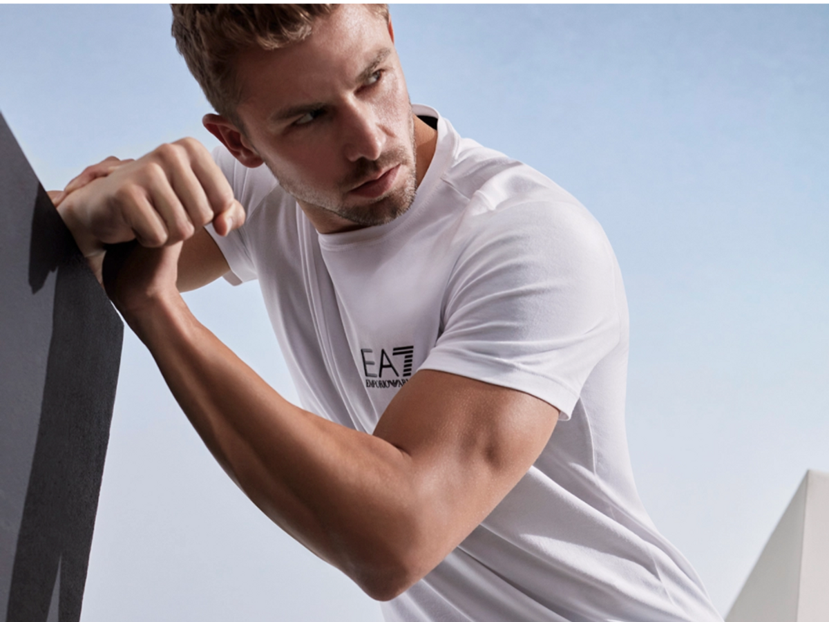 Emporio Armani's EA7 collection is the perfect mix of sportswear + street style