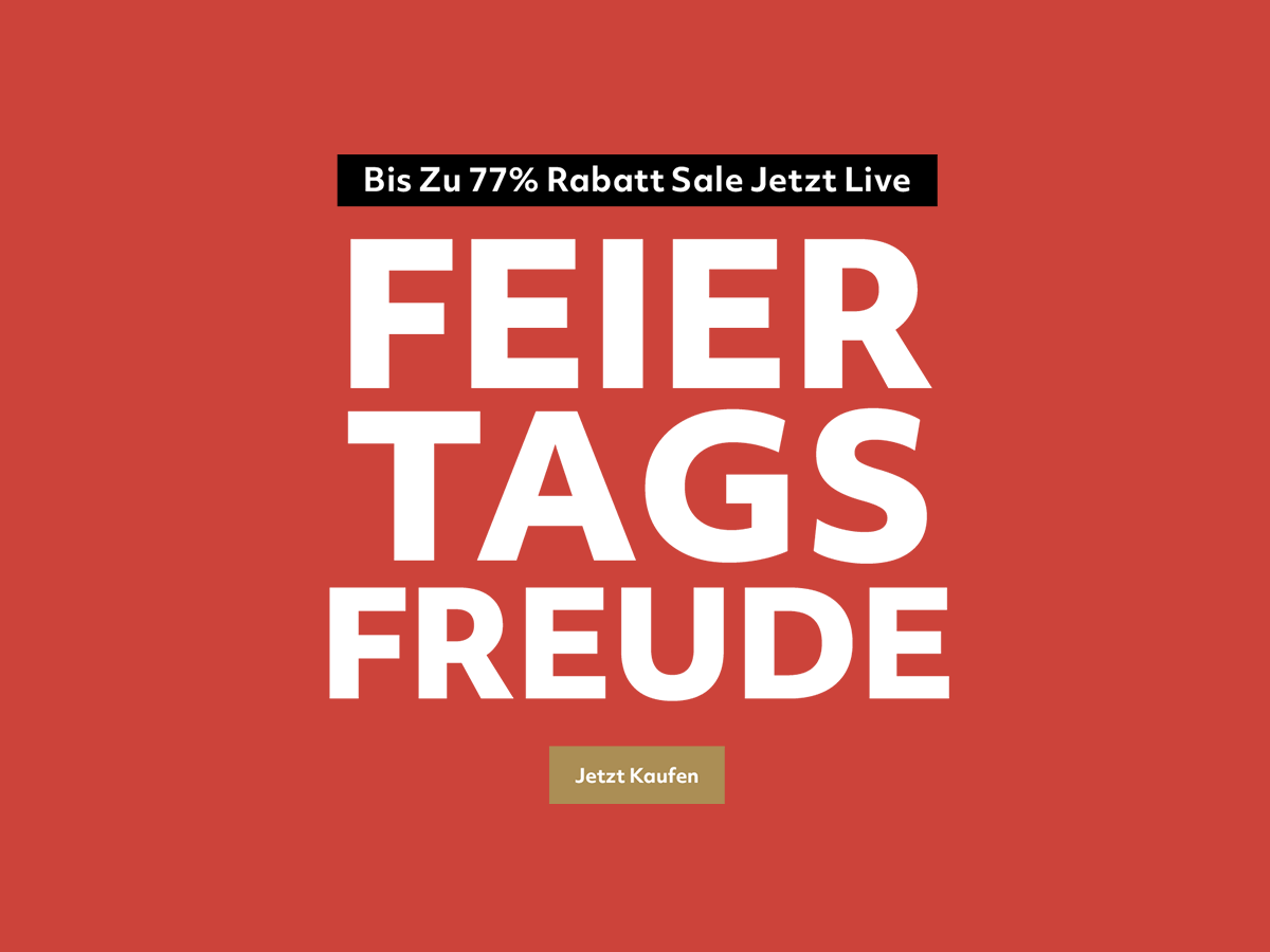 ÜBERRASCHUNG: BIS ZU 77% RABATT! ❤️