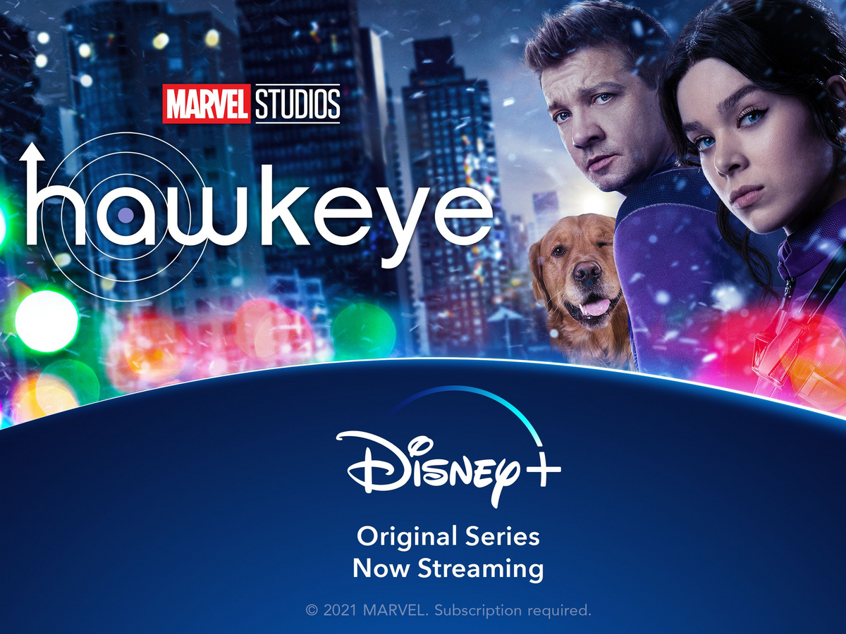 Sign up now to stream Hawkeye on Disney+. Subscription required.