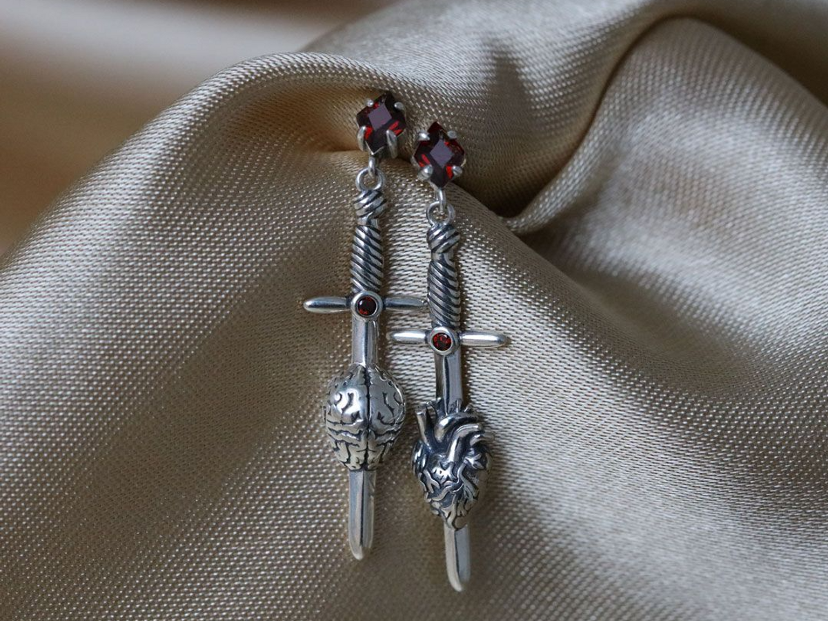 The Heart & Brain Earrings
