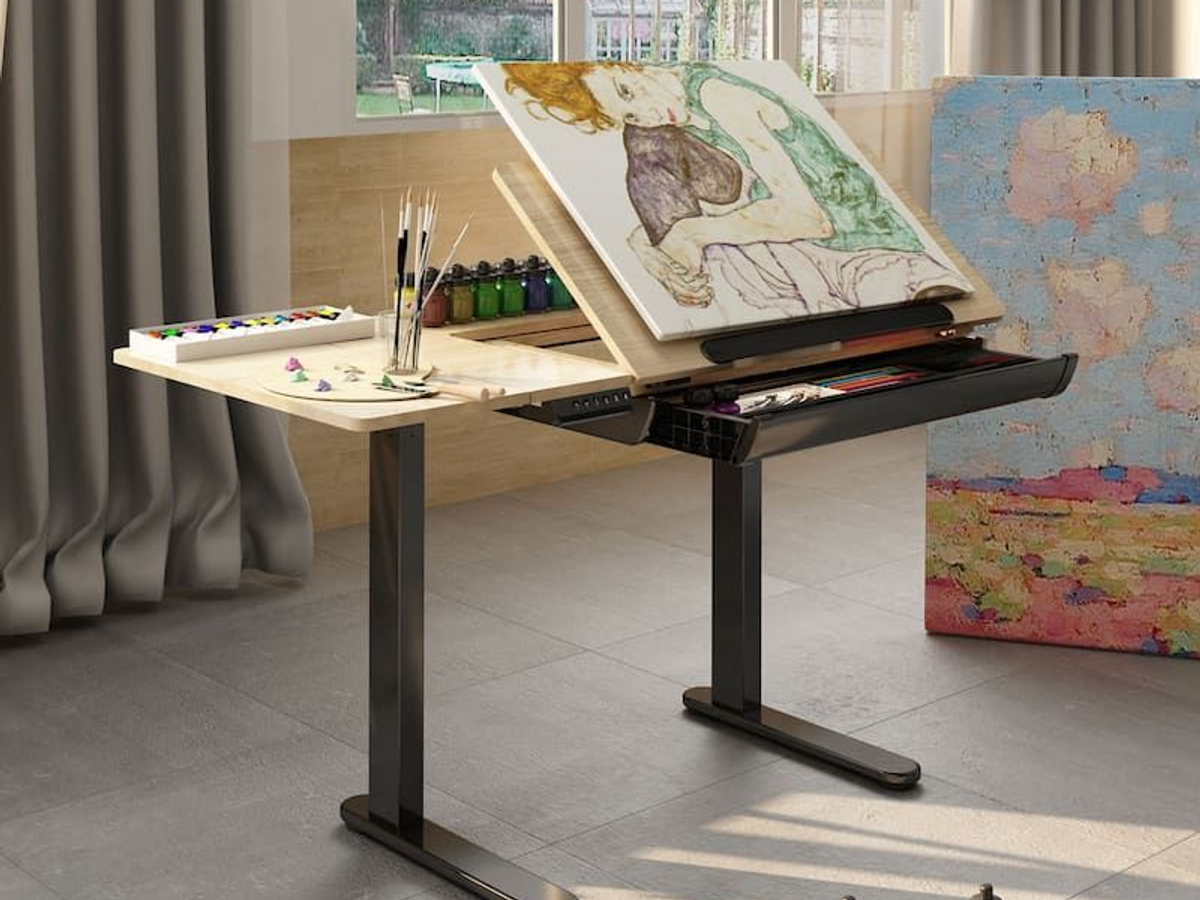 Nouveau🔥Bureau assis debout à dessin ED1