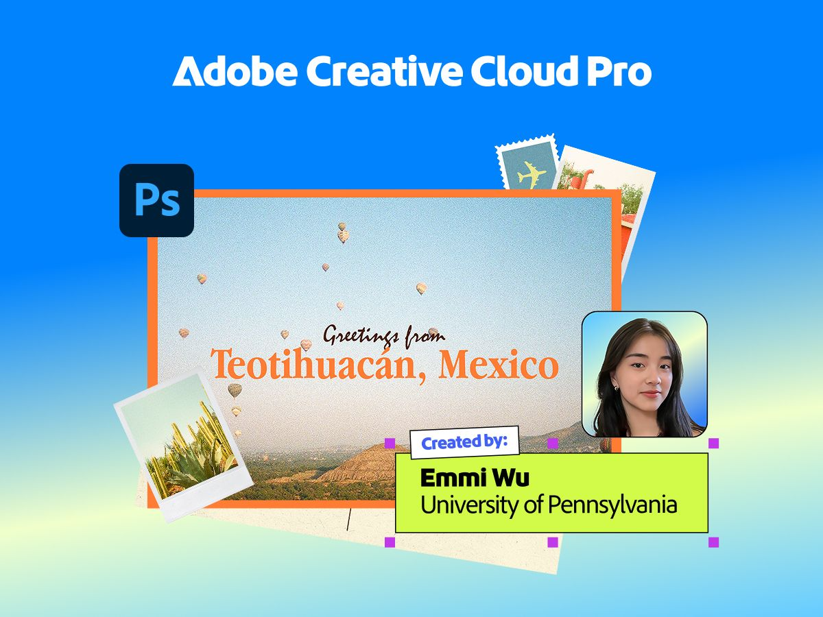 Turn travel moments into shareable designs with +60% off Photoshop.