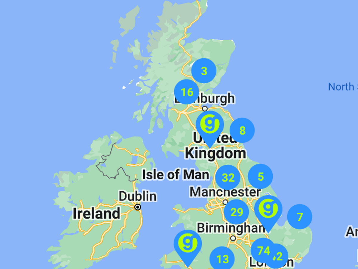 Find one of our gyms near you... we have 224 locations nationwide