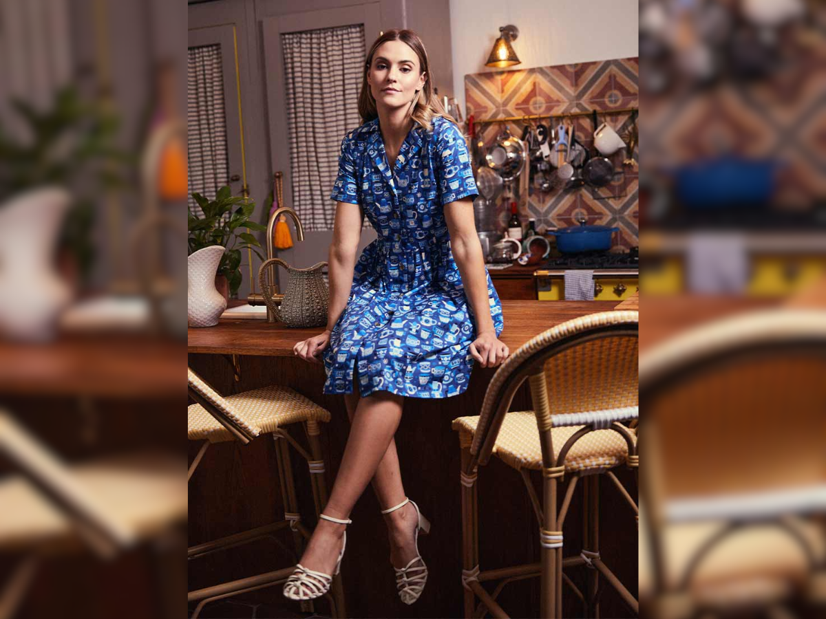 SALE: Pepper Pottery Print Shirt Dress! (Was £75, Now £45!)  🫖💙