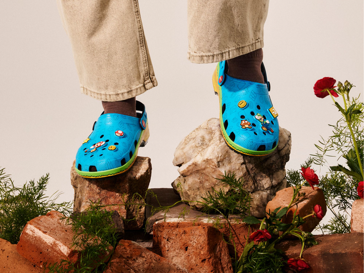 Crocs x Super Mario: Game On. Comfort On.